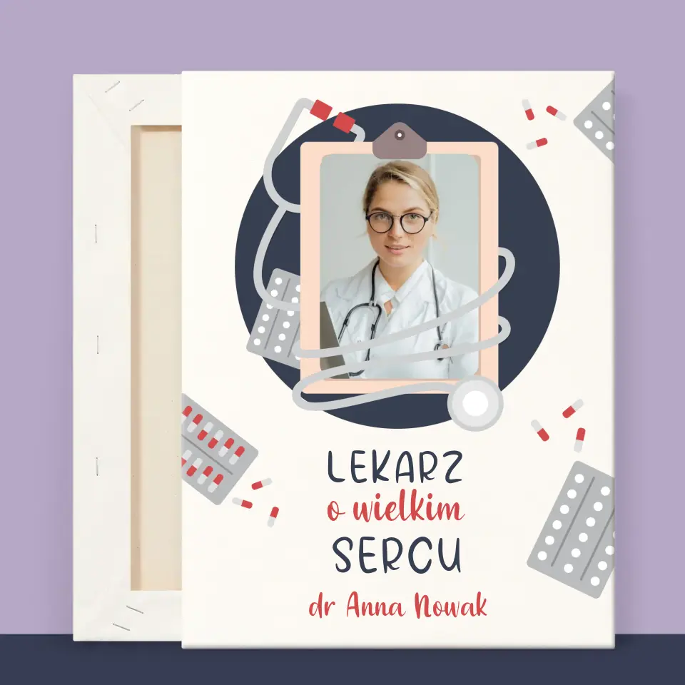 Zdjęcie i Podpis: Lekarz o Wielkim Sercu - Wydruk Obramowany - Image 11