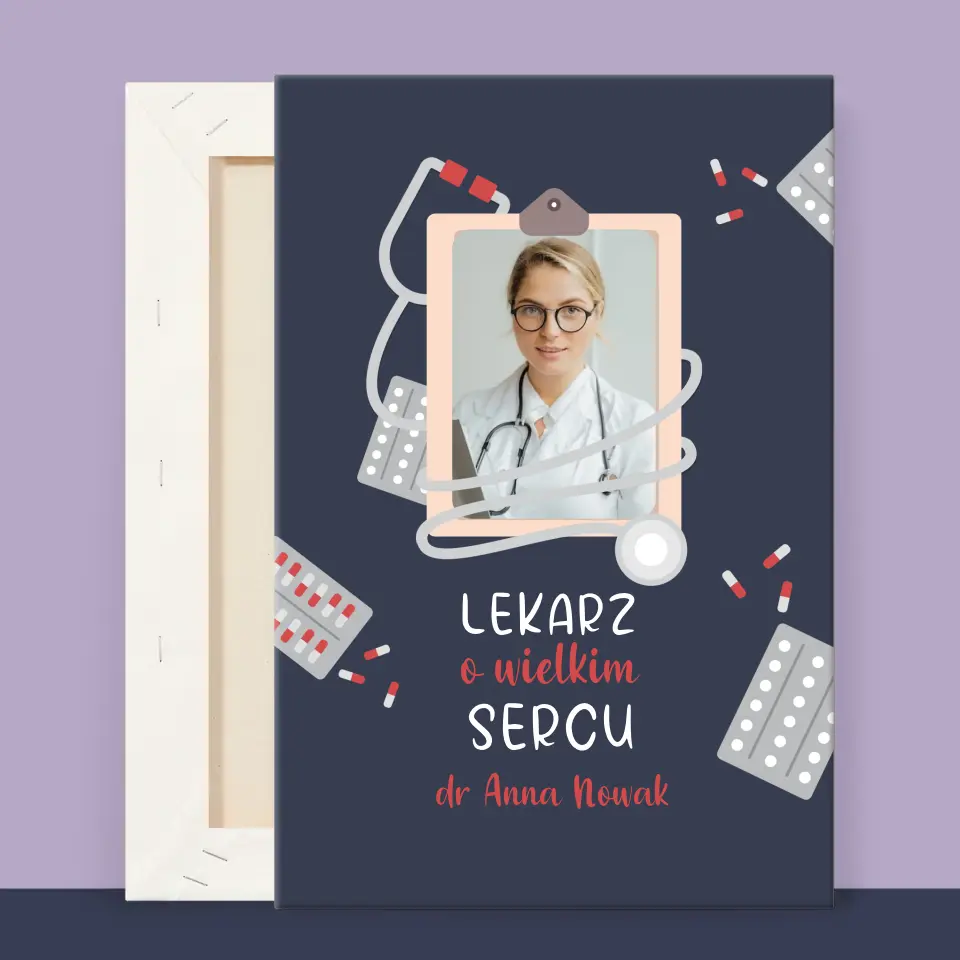Zdjęcie i Podpis: Lekarz o Wielkim Sercu - Wydruk Obramowany - Image 12