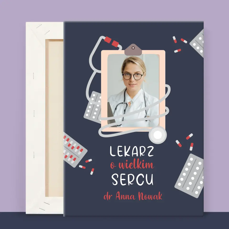 Zdjęcie i Podpis: Lekarz o Wielkim Sercu - Wydruk Obramowany - Image 13