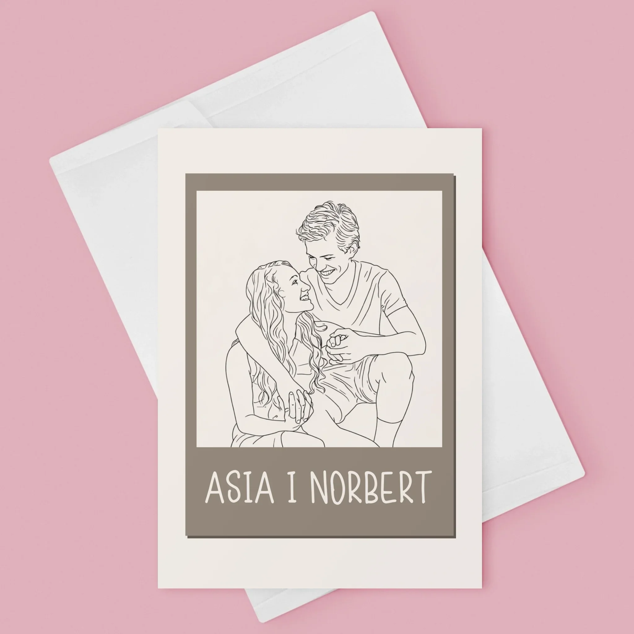 Zdjęcie i Podpis: Lineart Polaroid - Kartka z Życzeniami - Image 3