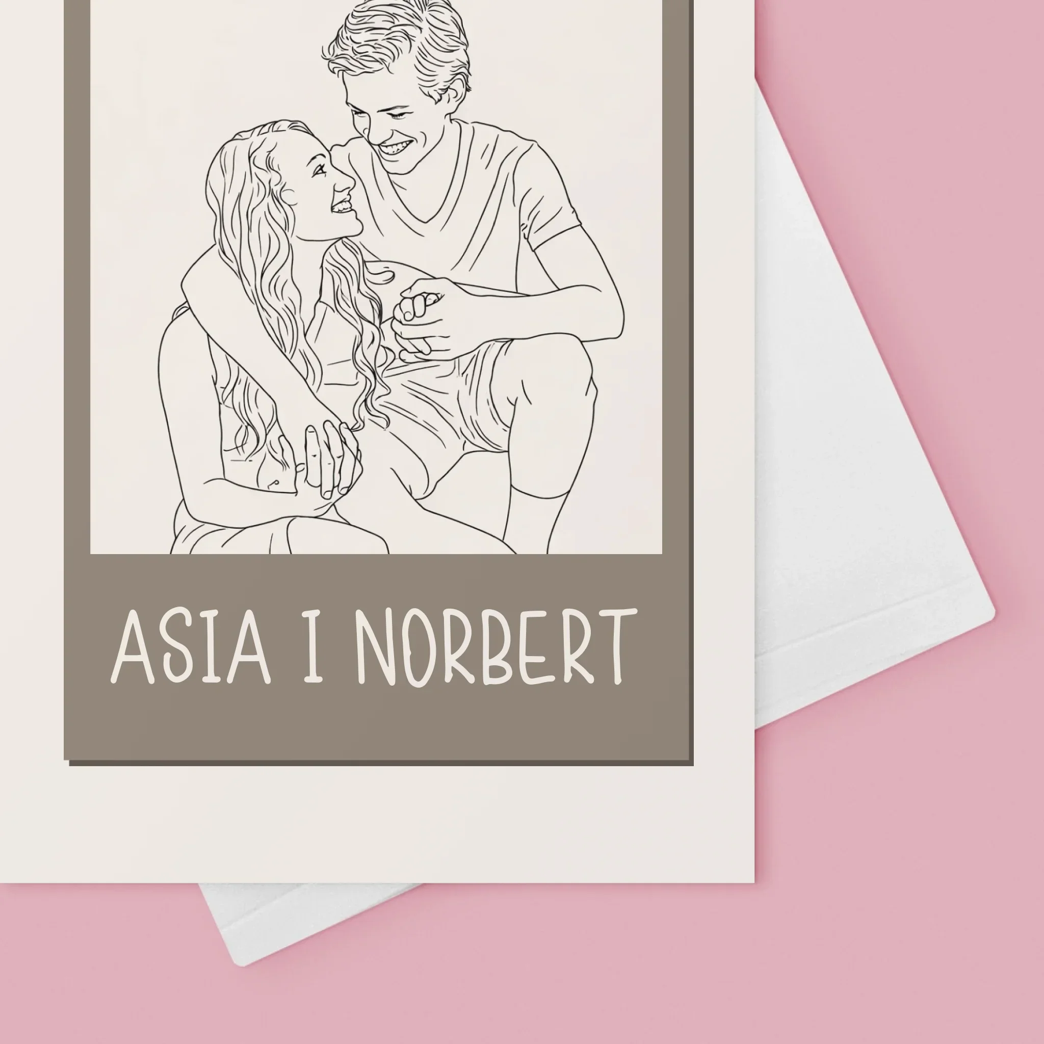 Zdjęcie i Podpis: Lineart Polaroid - Kartka z Życzeniami - Image 4