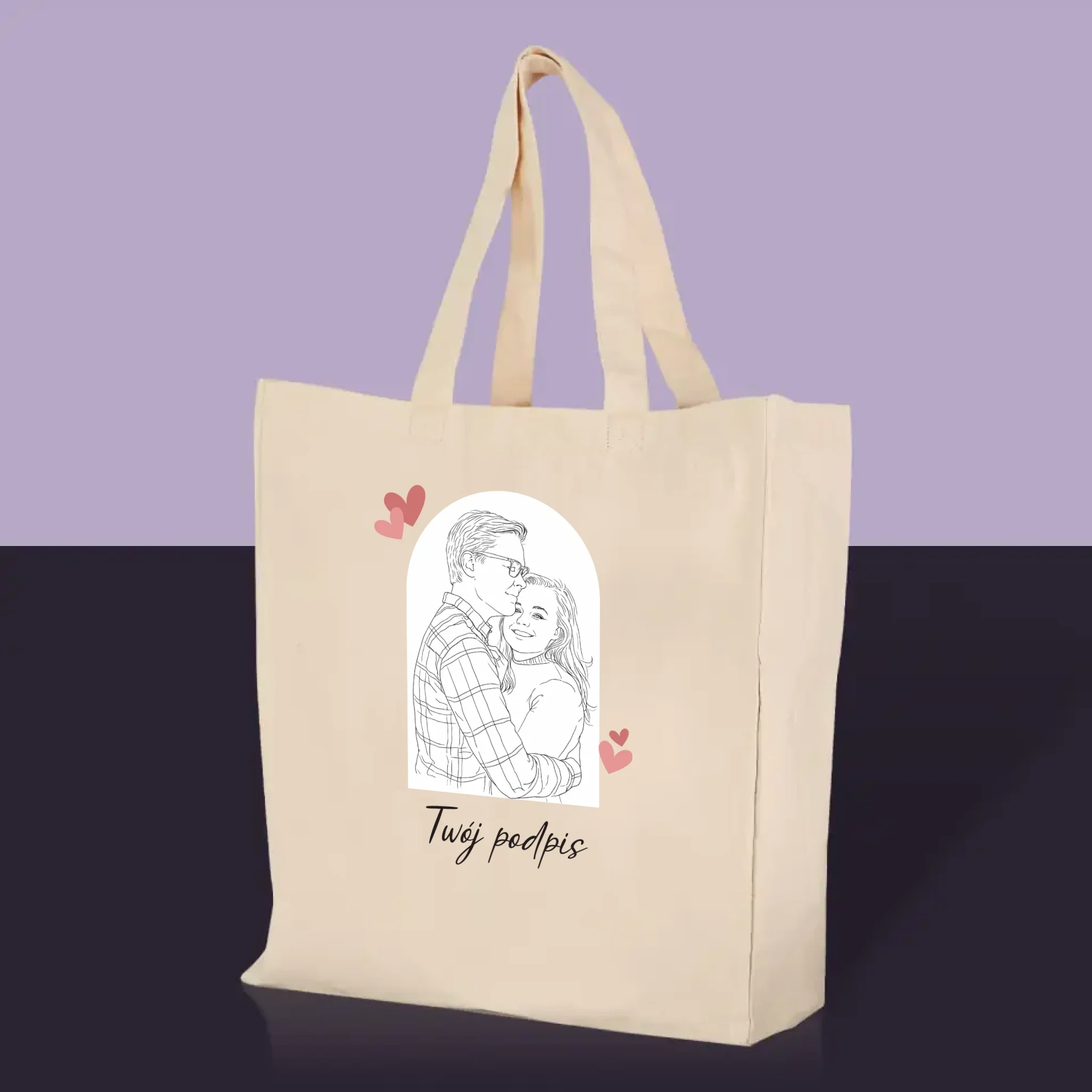 Zdjęcie i Podpis: Lineart - Torba Płócienna - Image 2