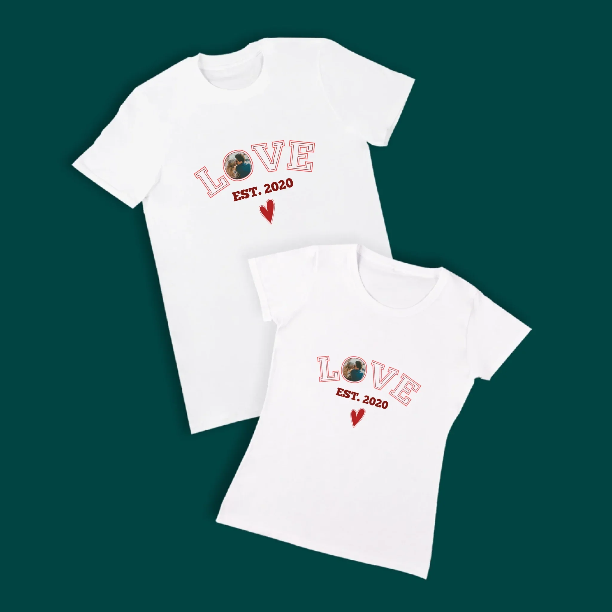 Zdjęcie I Podpis: Love Established - Koszulki Dla Par