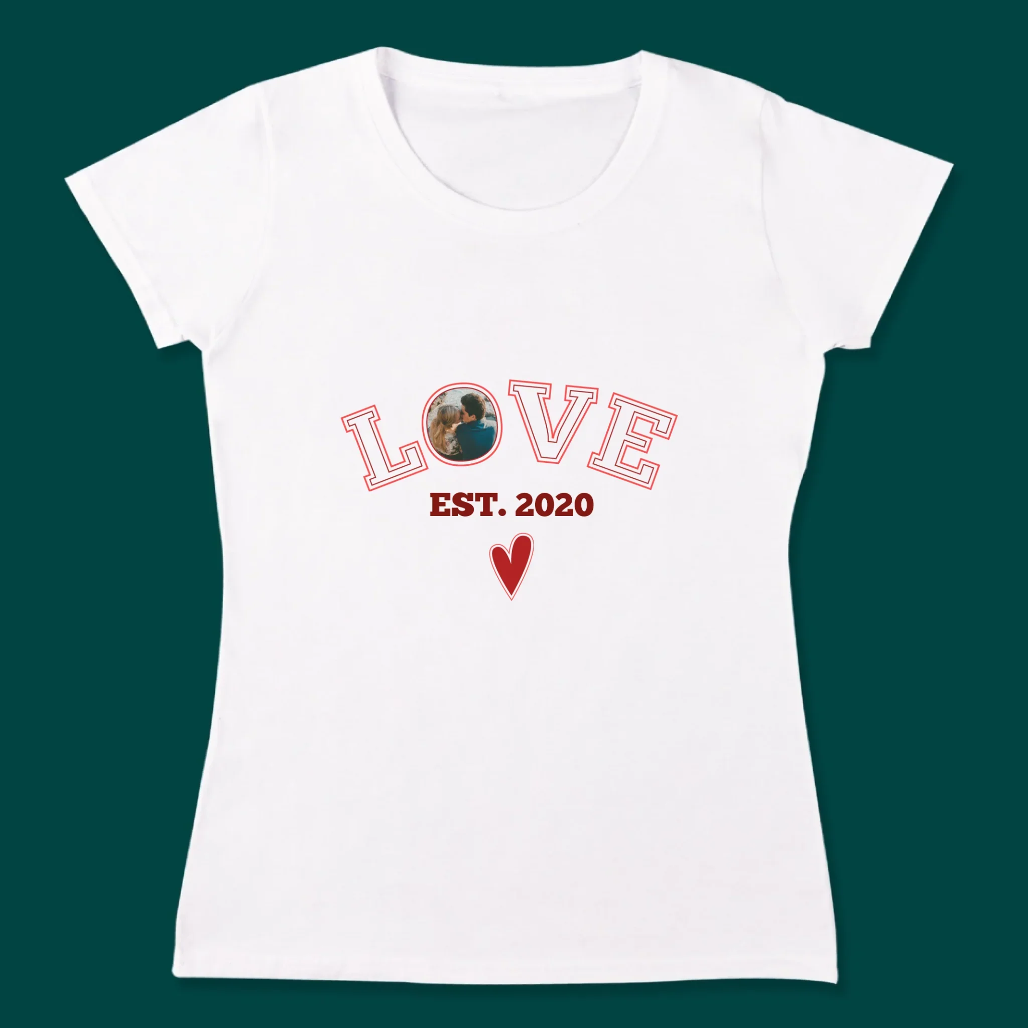 Zdjęcie I Podpis: Love Established - Koszulki Dla Par - Image 4