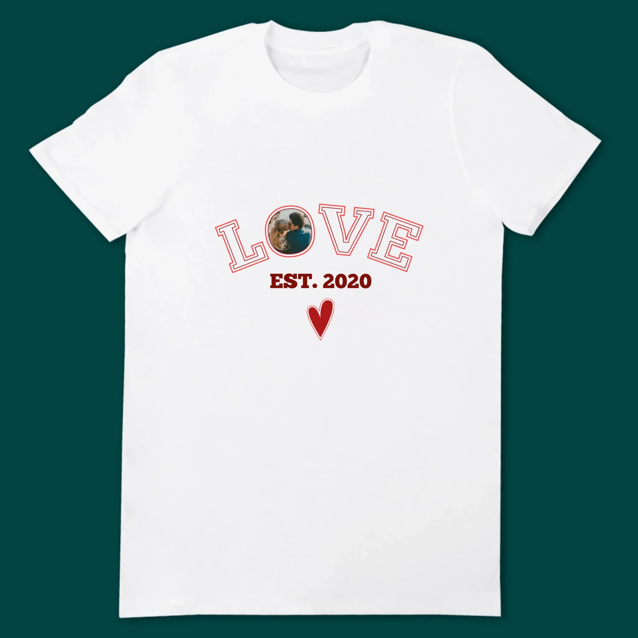 Zdjęcie I Podpis: Love Established - Koszulki Dla Par - Image 5