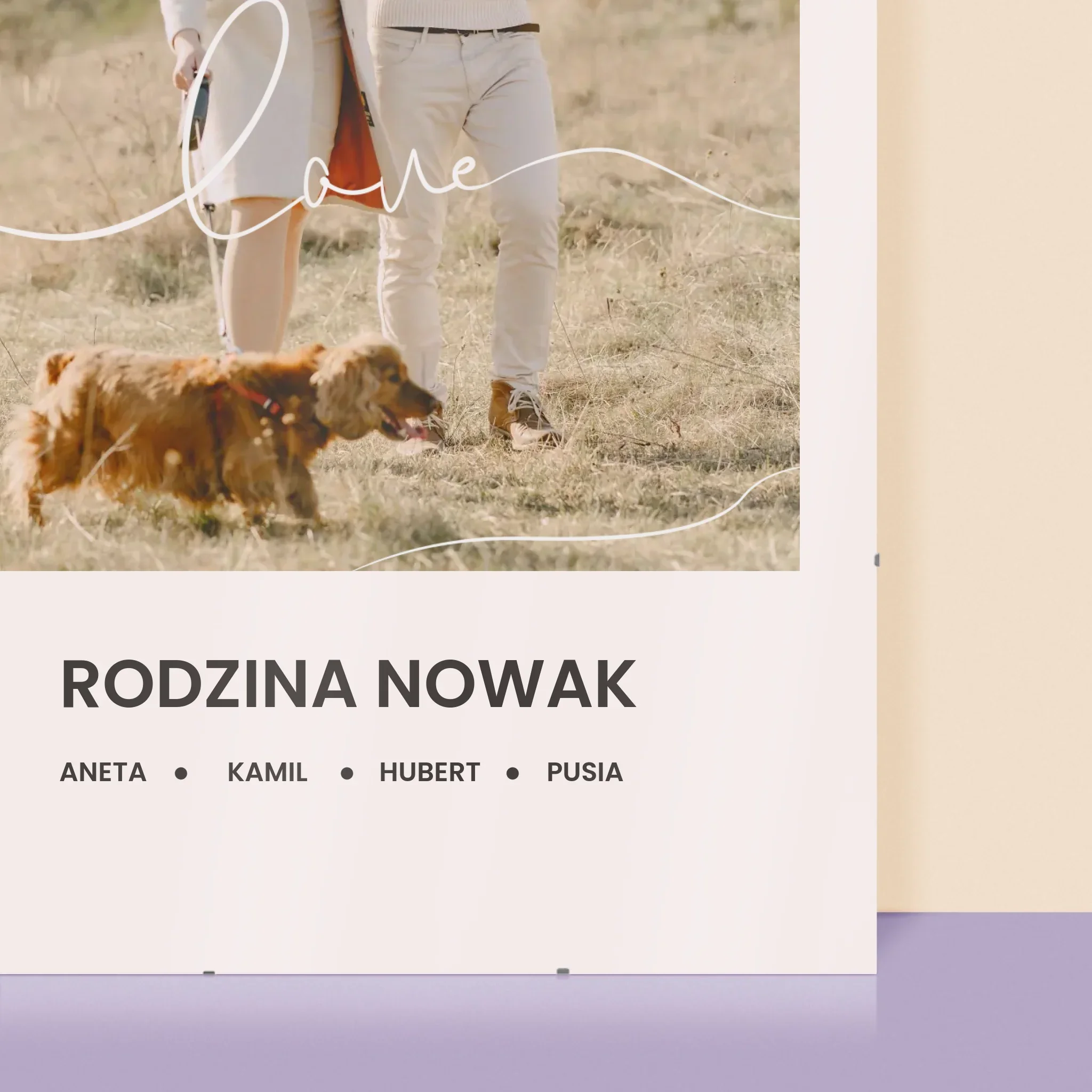 Zdjęcie i Podpis: Love Rodzina - Personalizowany Plakat - Image 2