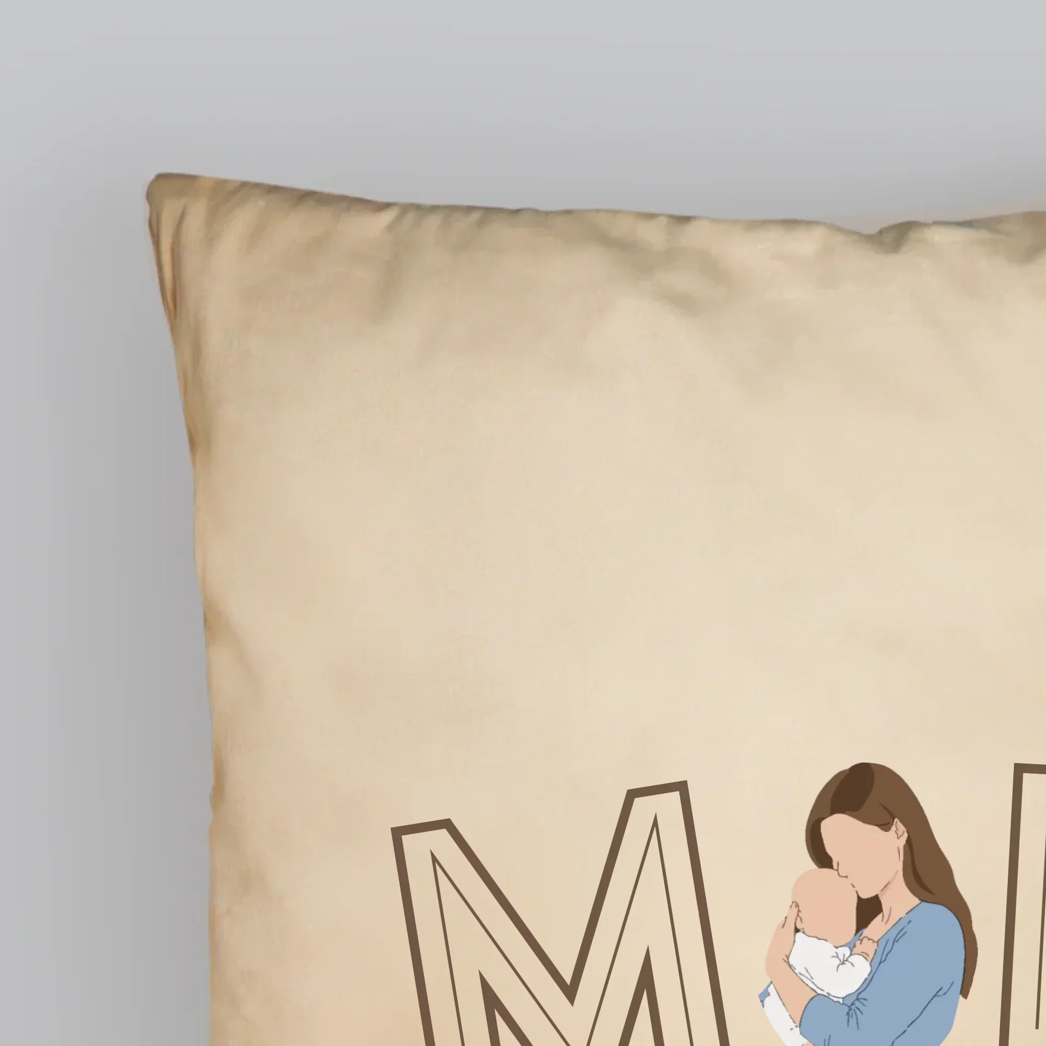Zdjęcie i Podpis: Mama Established - Poduszka z Nadrukiem - Image 5