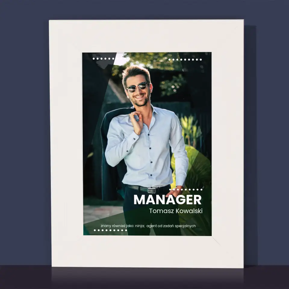 Zdjęcie i Podpis: Manager - Ramka Na Zdjęcie - Image 2