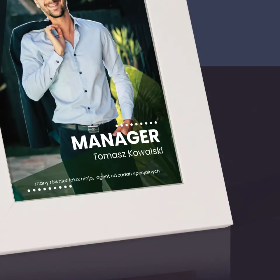 Zdjęcie i Podpis: Manager - Ramka Na Zdjęcie - Image 3