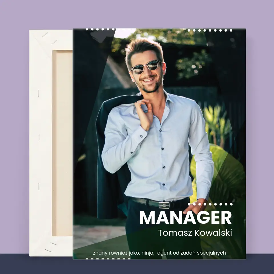 Zdjęcie i Podpis: Manager - Wydruk Obramowany - Image 11