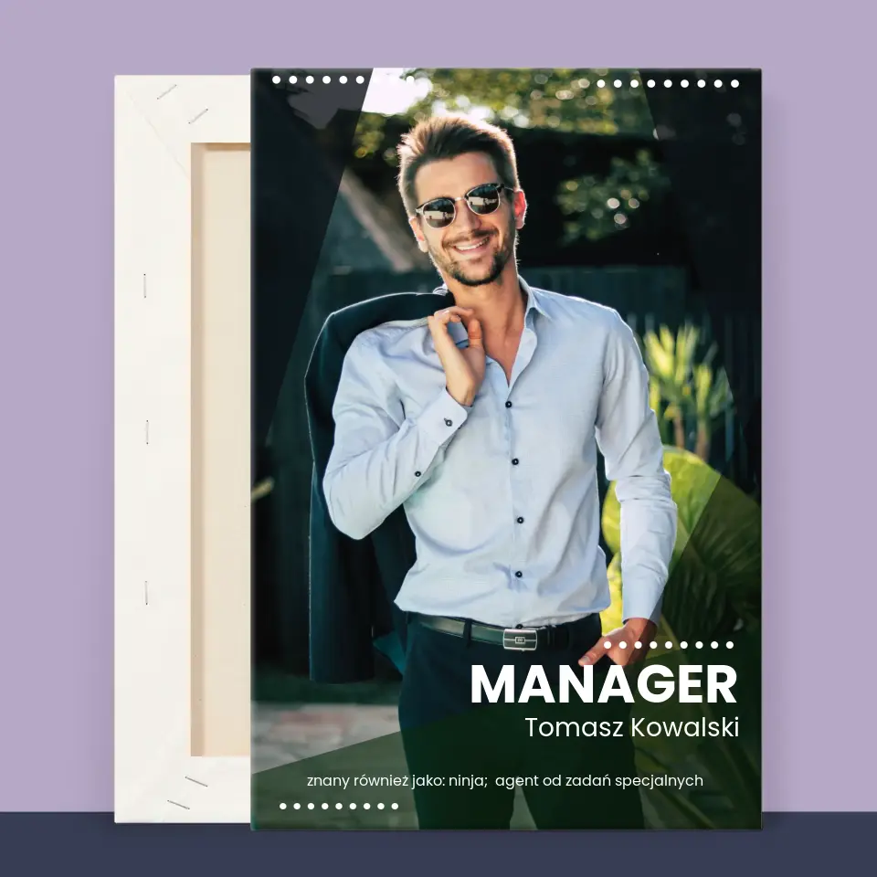 Zdjęcie i Podpis: Manager - Wydruk Obramowany - Image 12