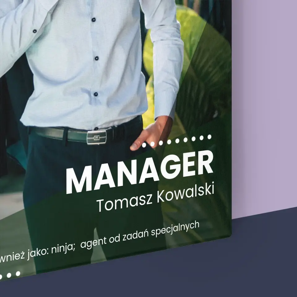 Zdjęcie i Podpis: Manager - Wydruk Obramowany - Image 16