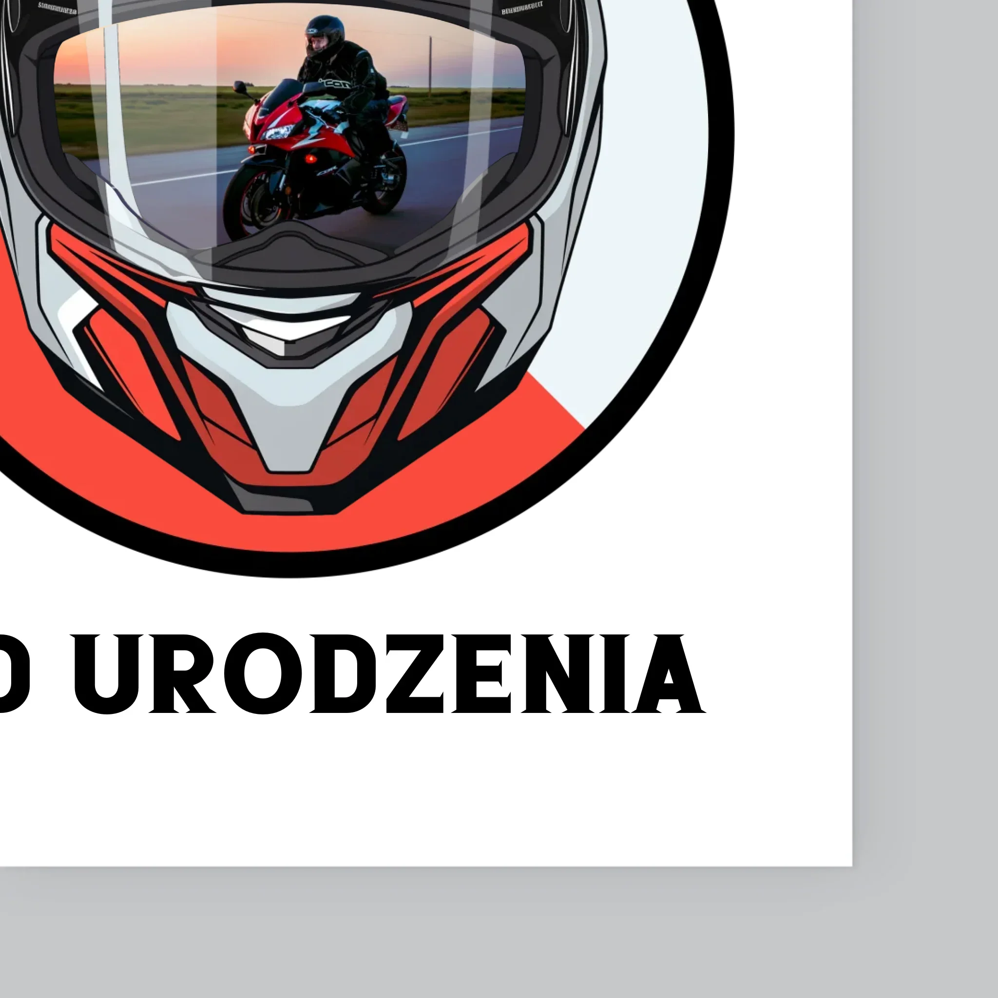 Zdjęcie I Podpis: Motocyklista Od Urodzenia - Wydruk Obramowany - Image 11