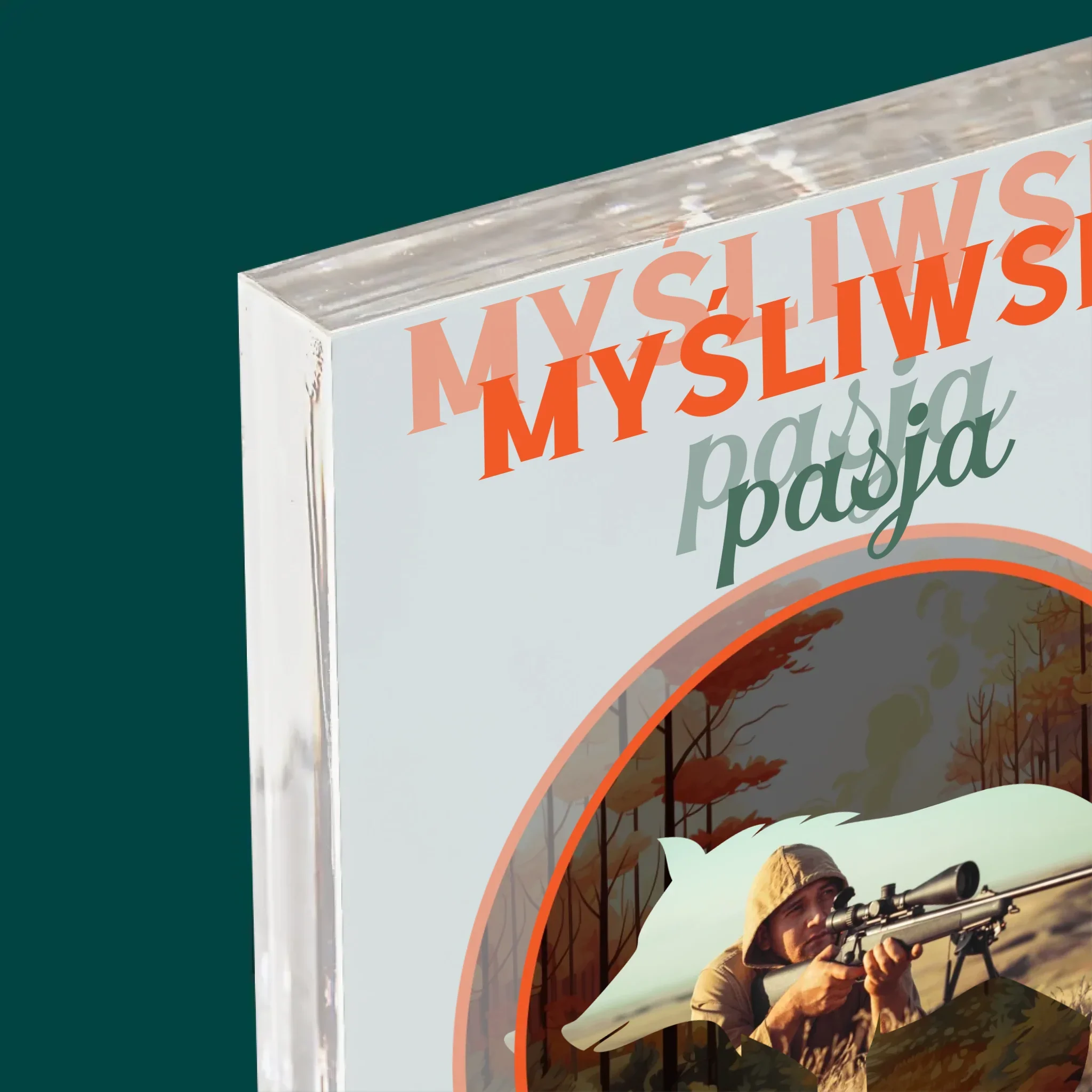 Zdjęcie I Podpis: Myśliwska Pasja - Blok Akrylowy z Nadrukiem - Image 4