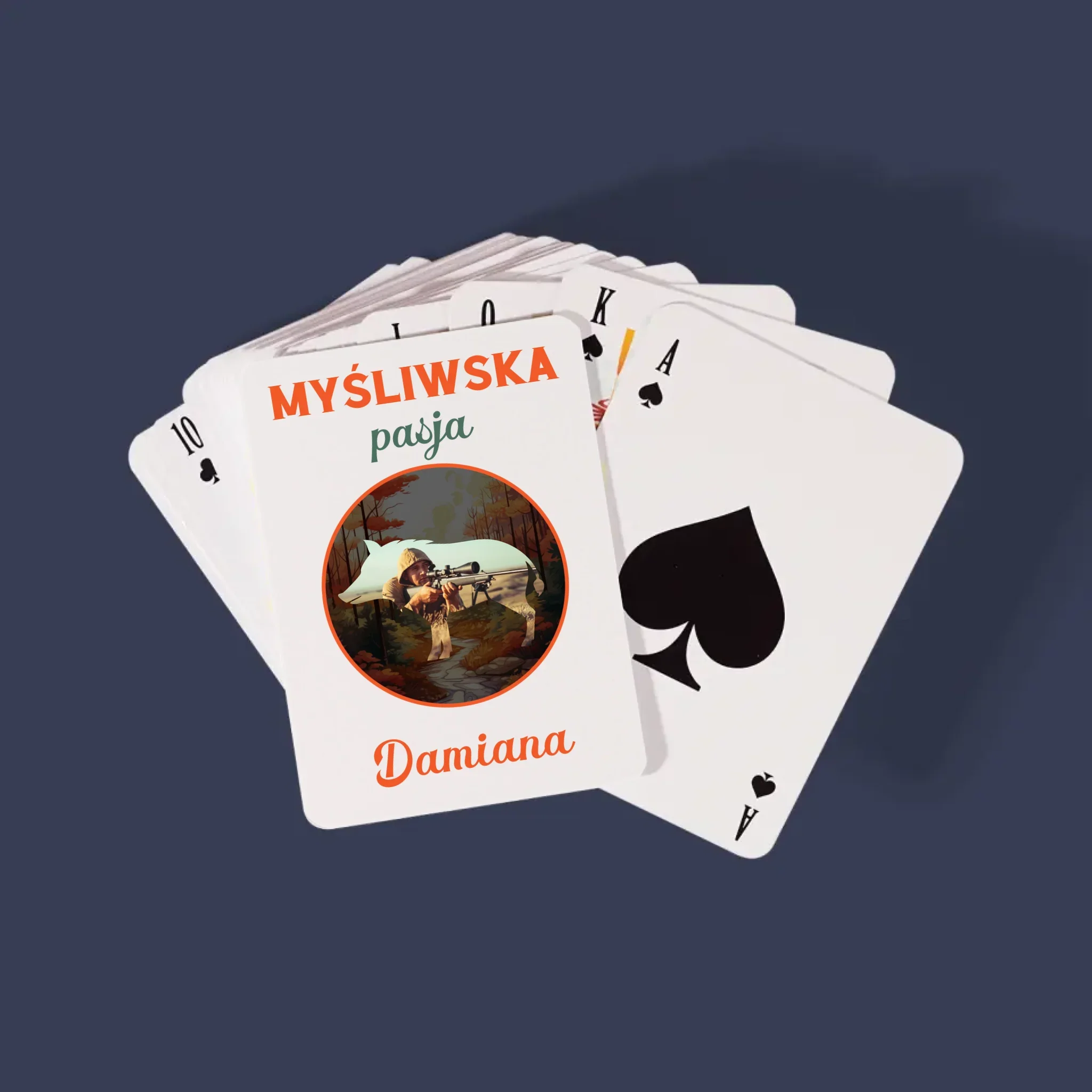 Zdjęcie I Podpis: Myśliwska Pasja - Karty Do Gry