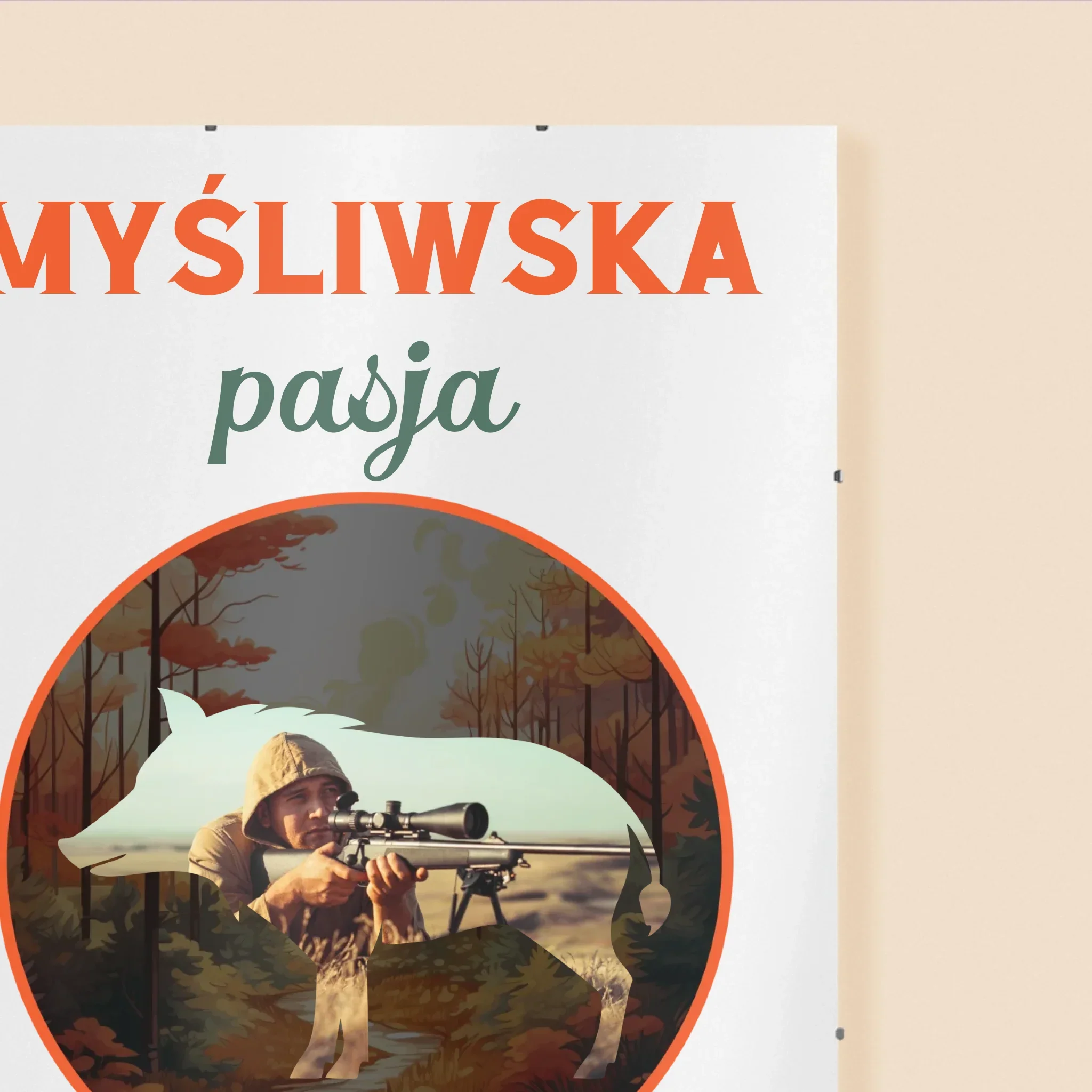 Zdjęcie I Podpis: Myśliwska Pasja - Personalizowany Plakat - Image 3