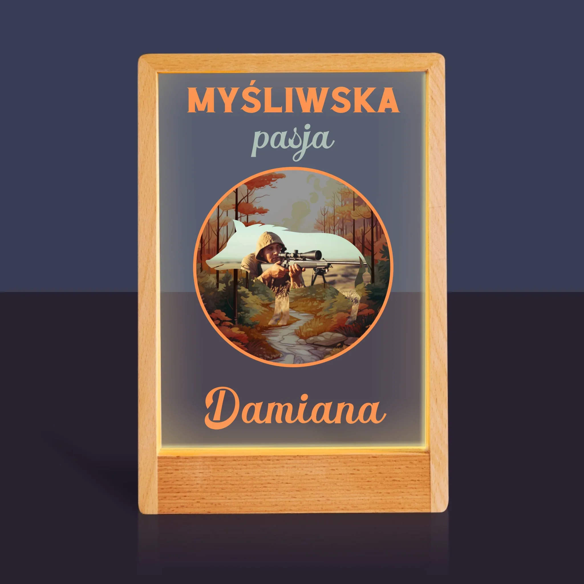 Zdjęcie I Podpis: Myśliwska Pasja - Wydruk Na Szkle Akrylowym - Image 10