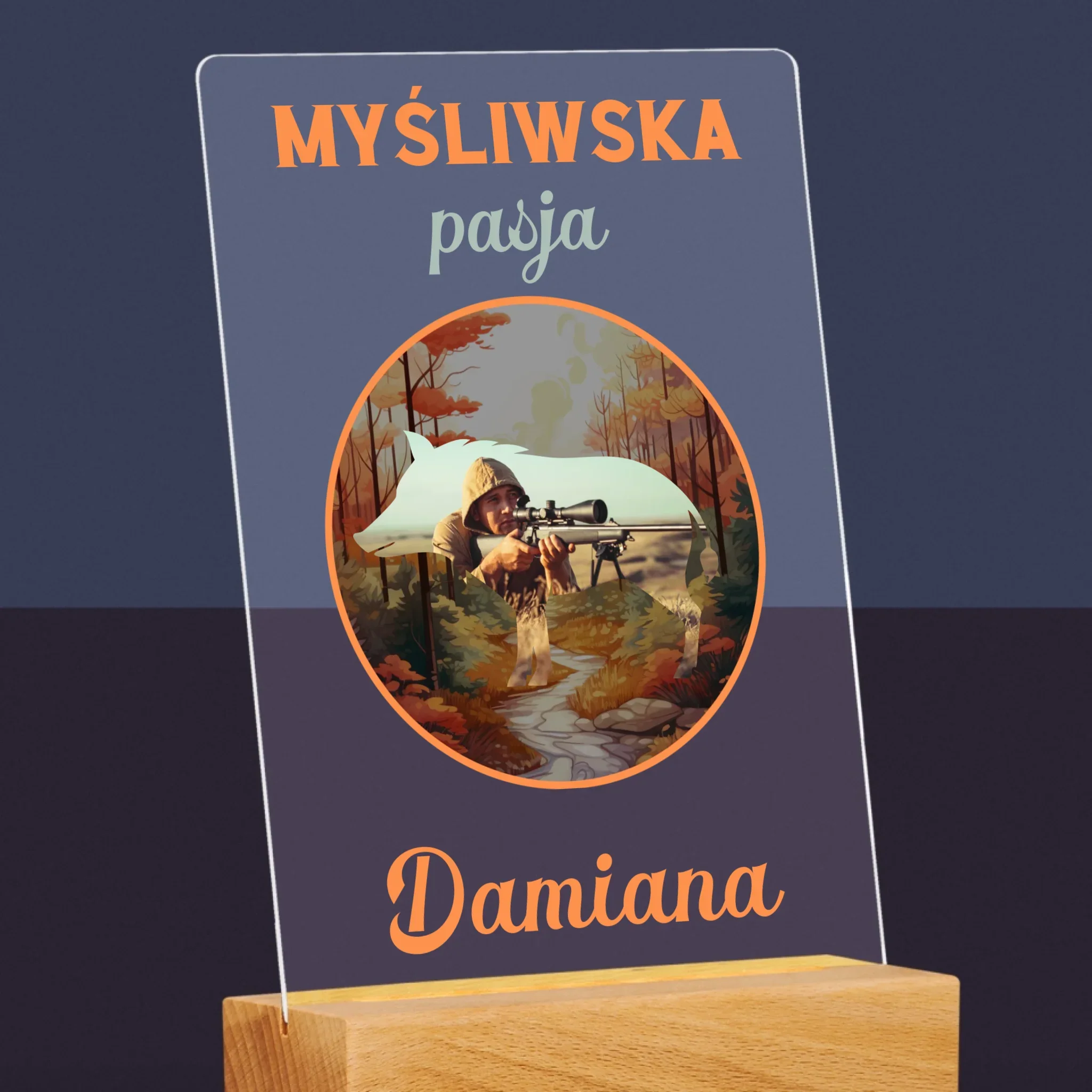 Zdjęcie I Podpis: Myśliwska Pasja - Wydruk Na Szkle Akrylowym - Image 6