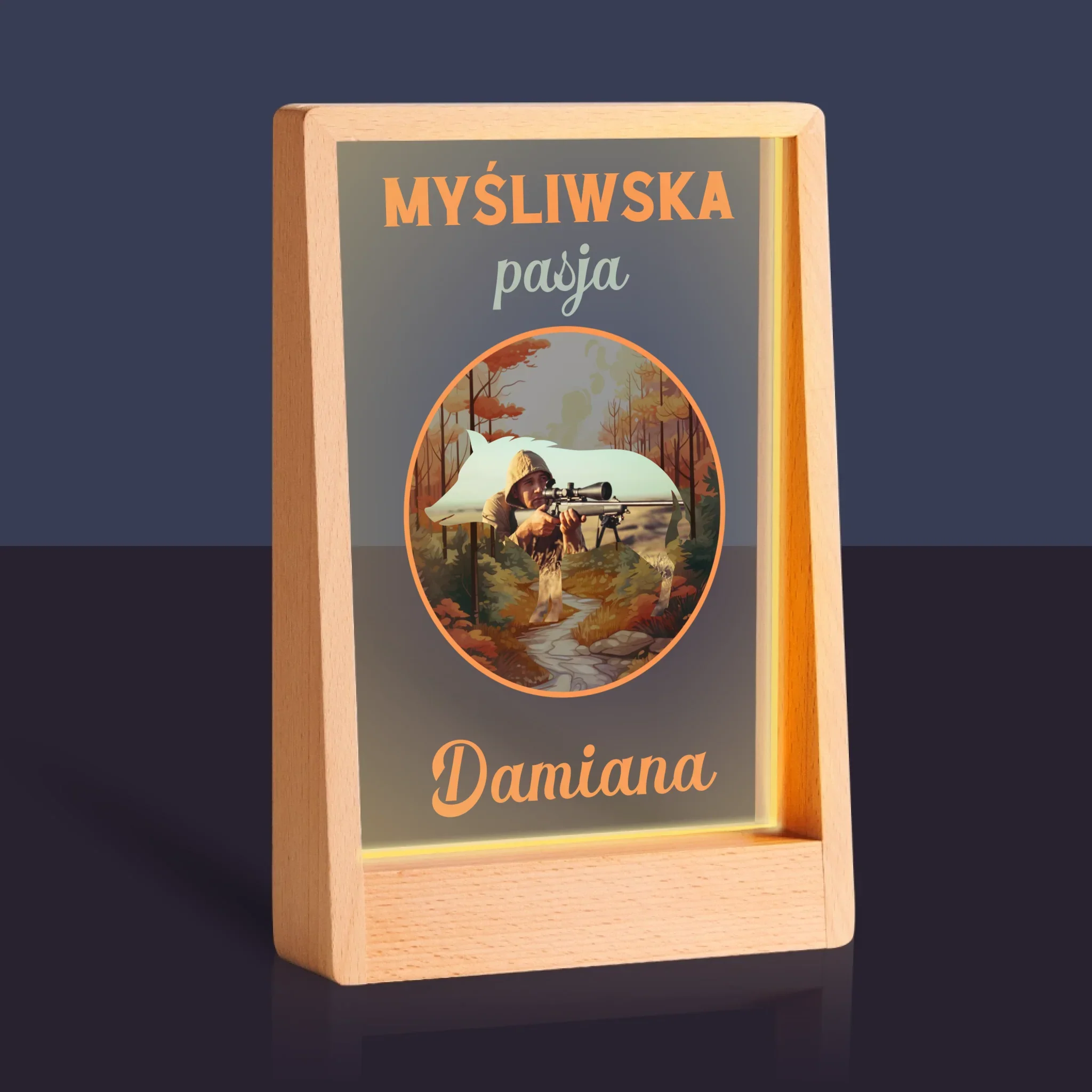 Zdjęcie I Podpis: Myśliwska Pasja - Wydruk Na Szkle Akrylowym - Image 9