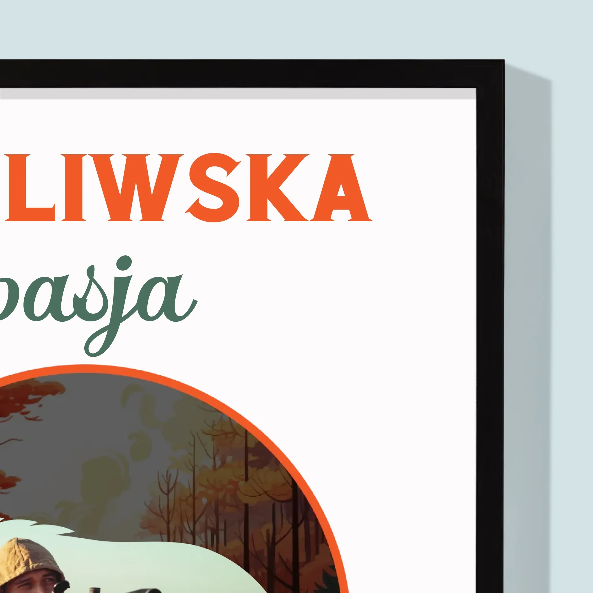 Zdjęcie I Podpis: Myśliwska Pasja - Wydruk Obramowany - Image 2