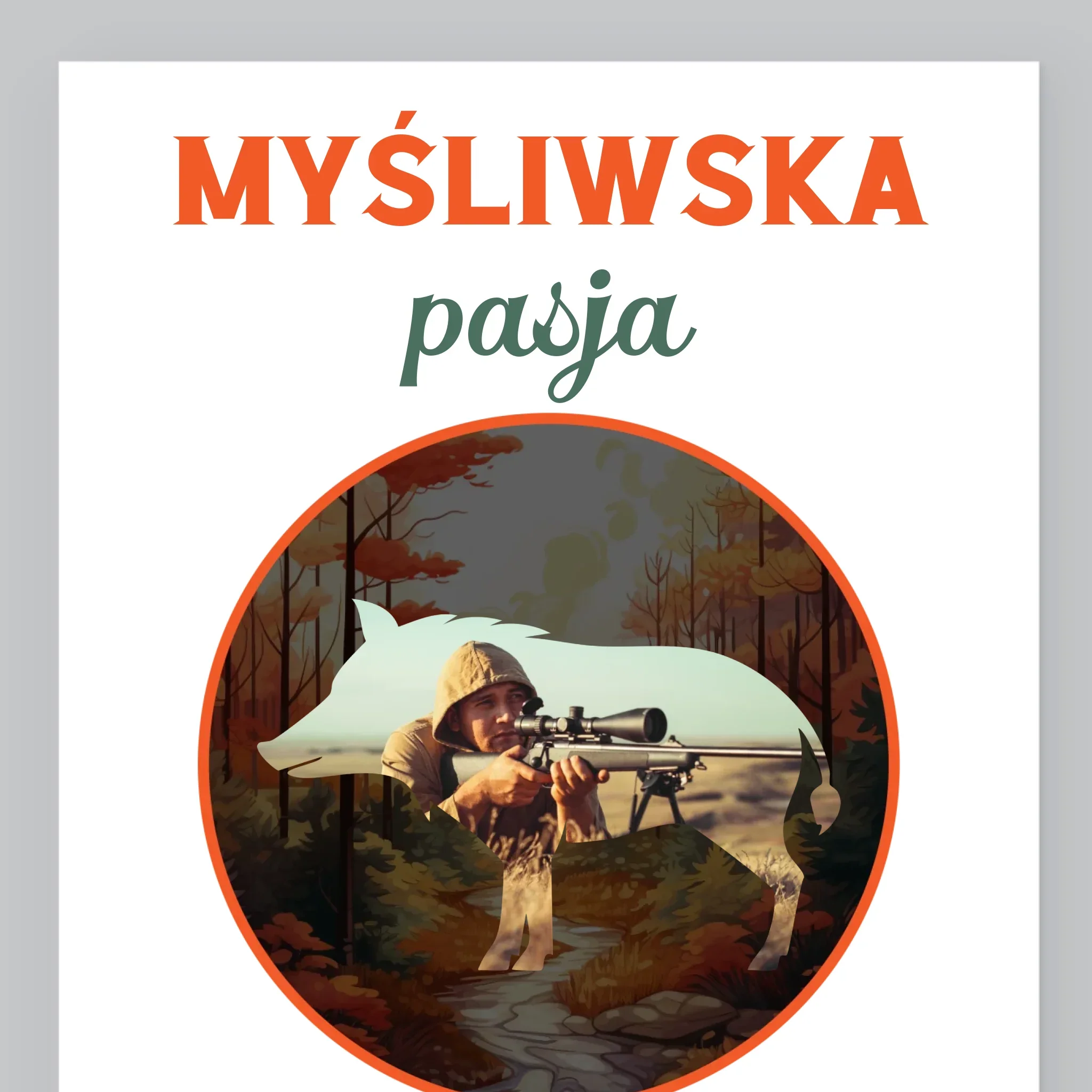 Zdjęcie I Podpis: Myśliwska Pasja - Wydruk Obramowany - Image 9