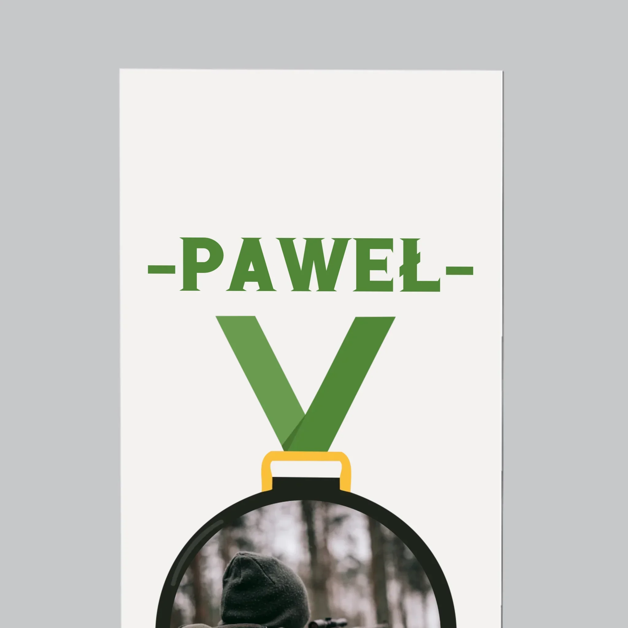 Zdjęcie I Podpis: Myśliwy Na Medal - Magnes Na Lodówkę - Image 3