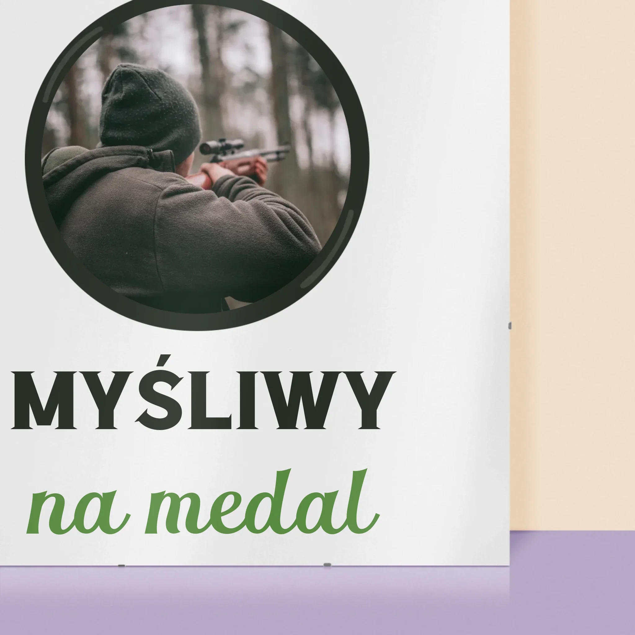 Zdjęcie I Podpis: Myśliwy Na Medal - Personalizowany Plakat - Image 2