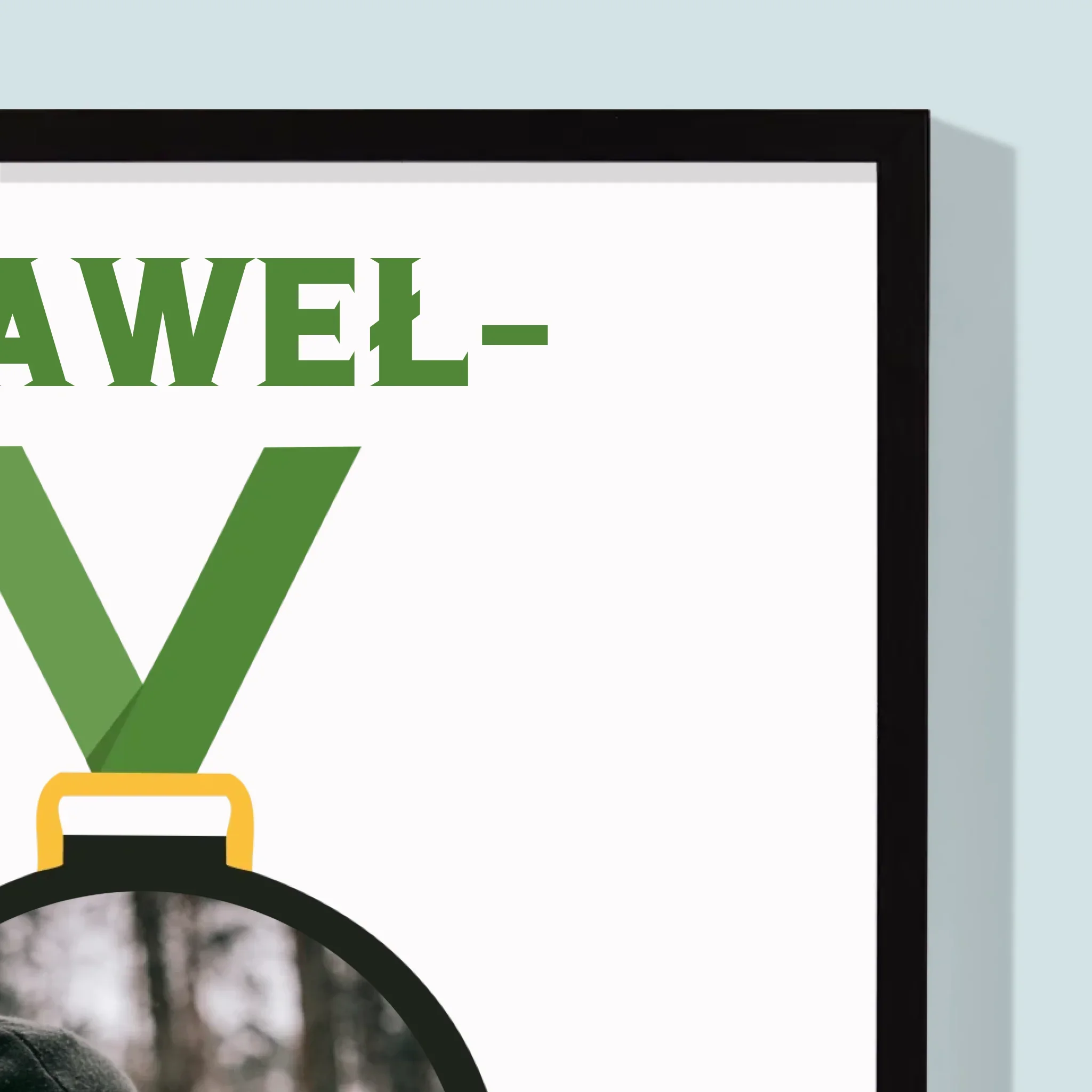 Zdjęcie I Podpis: Myśliwy Na Medal - Wydruk Obramowany - Image 2
