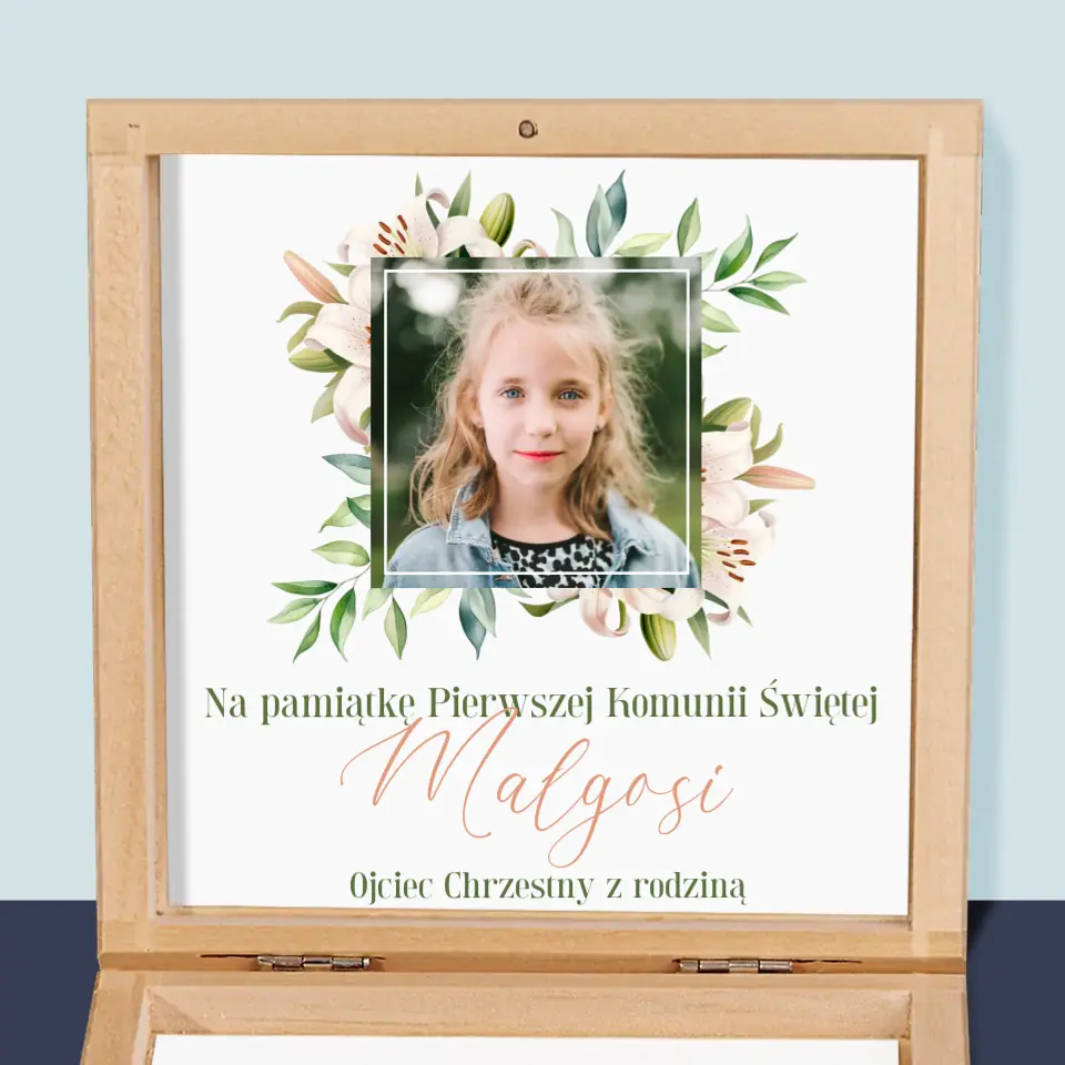 Zdjęcie i Podpis: Na Pamiątkę Pierwszej Komunii - Różaniec w Pudełku - Image 2