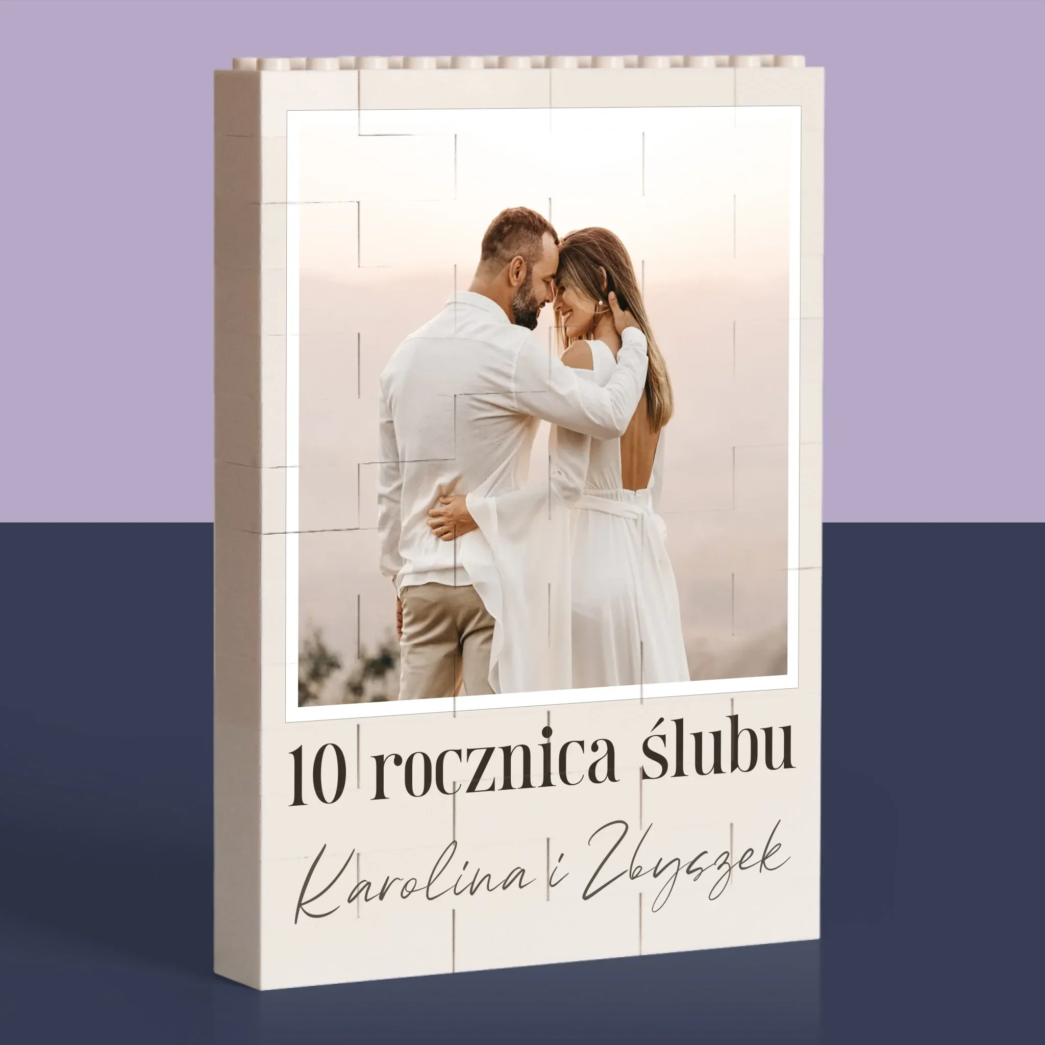 Zdjęcie i Podpis: Na Rocznicę - Klocki LEGO z Nadrukiem