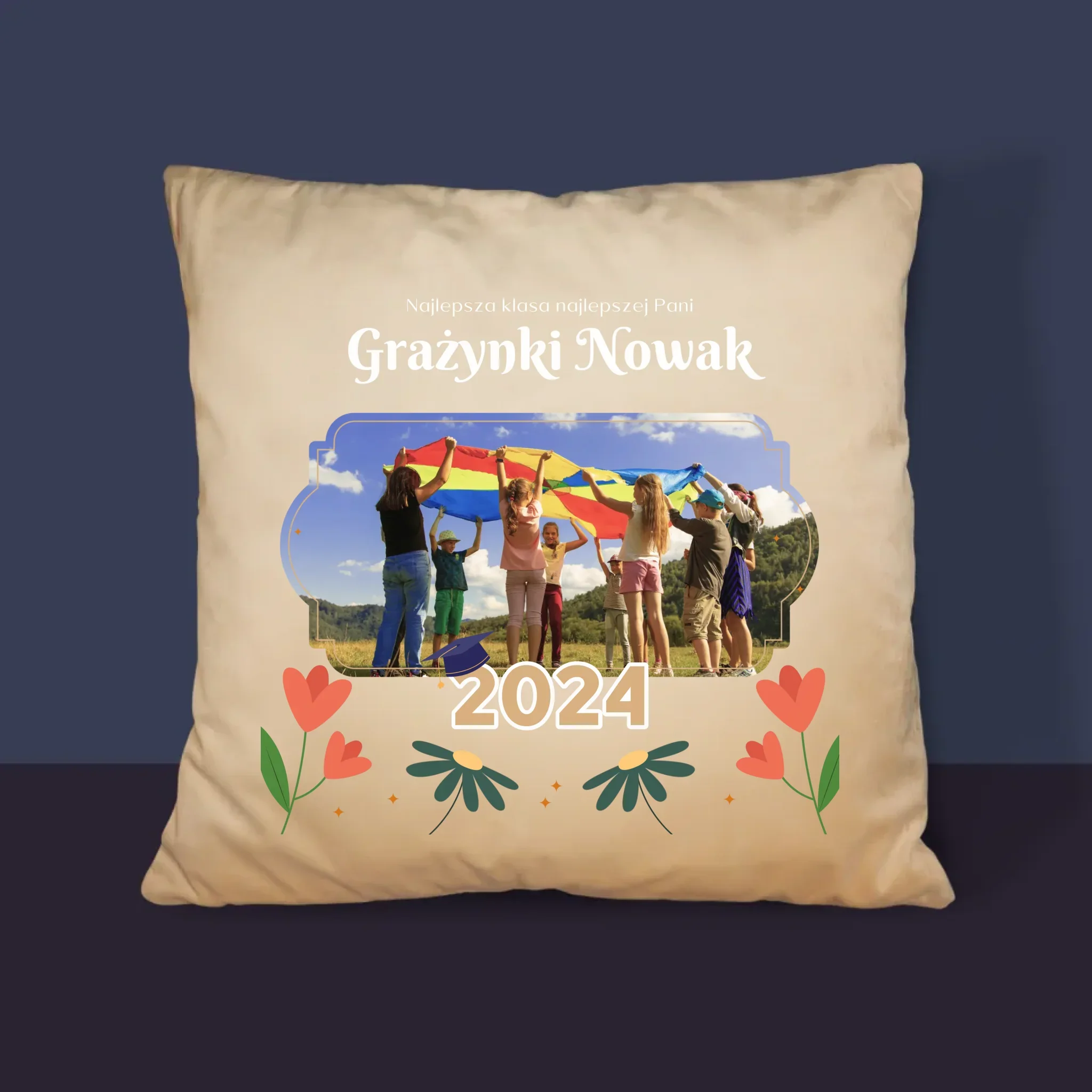 Zdjęcie i Podpis: Najlepsza Klasa - Poduszka z Nadrukiem - Image 4