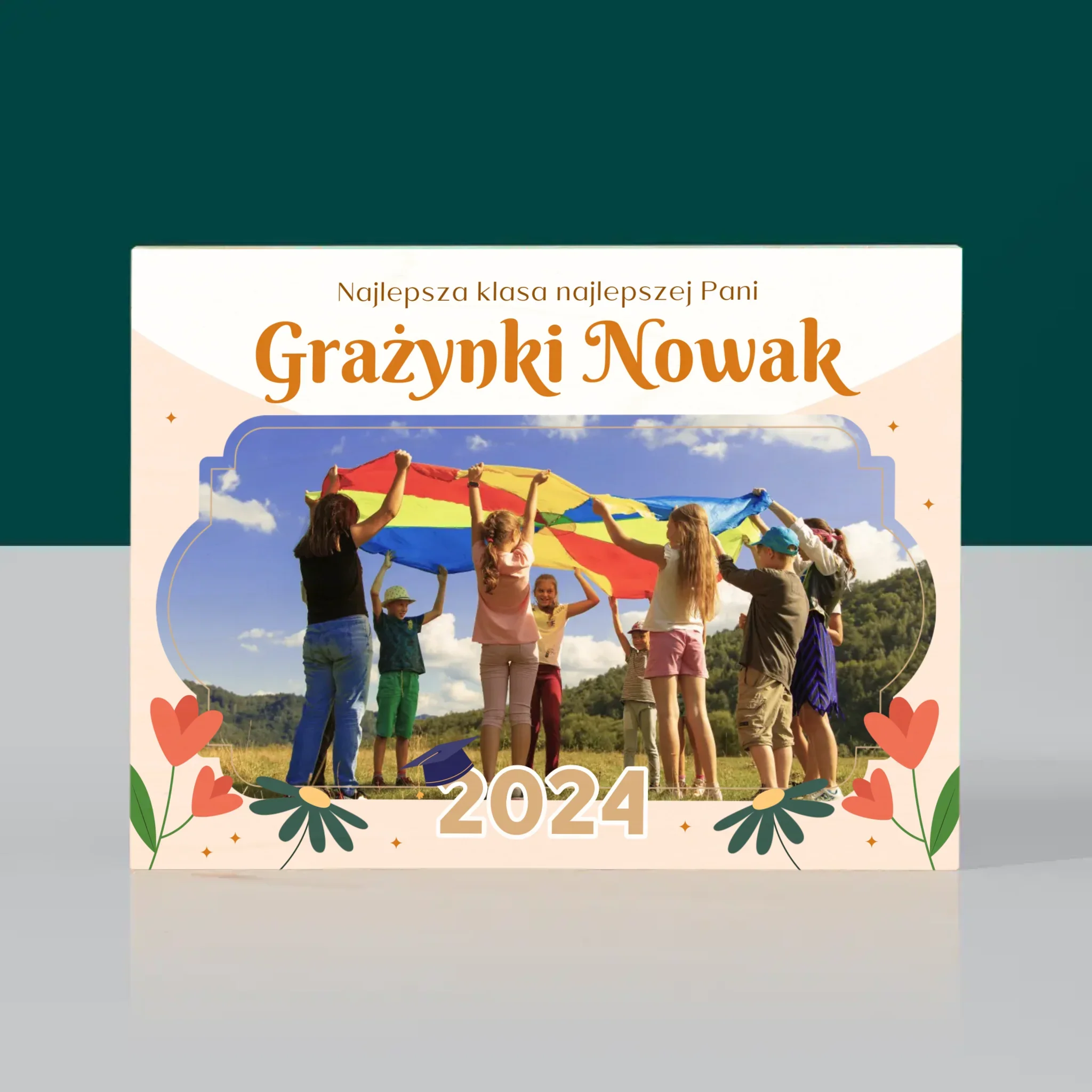Zdjęcie i Podpis: Najlepsza Klasa - Wydruk Na Drewnie - Image 3