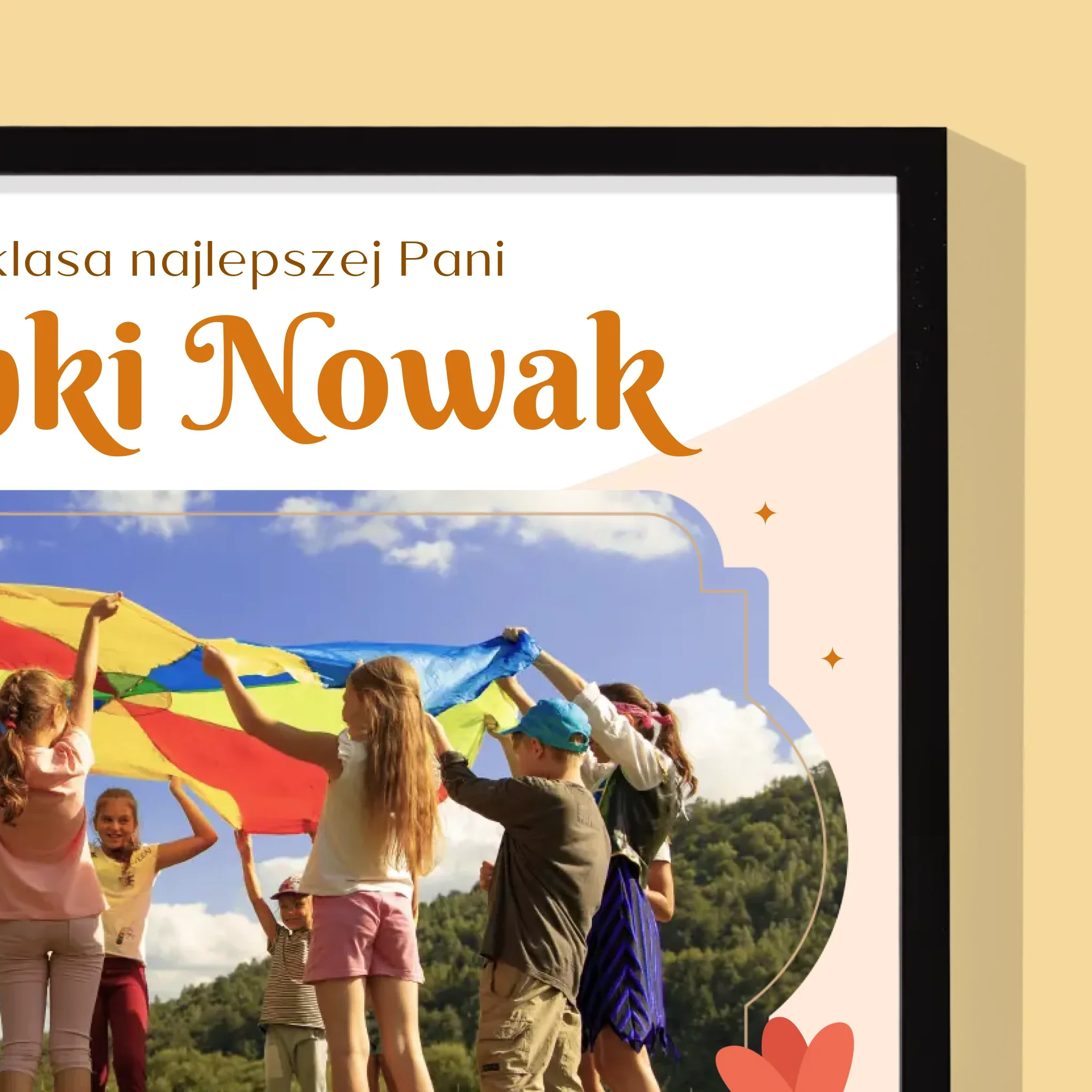 Zdjęcie i Podpis: Najlepsza Klasa - Wydruk Obramowany 30x40 - Image 2