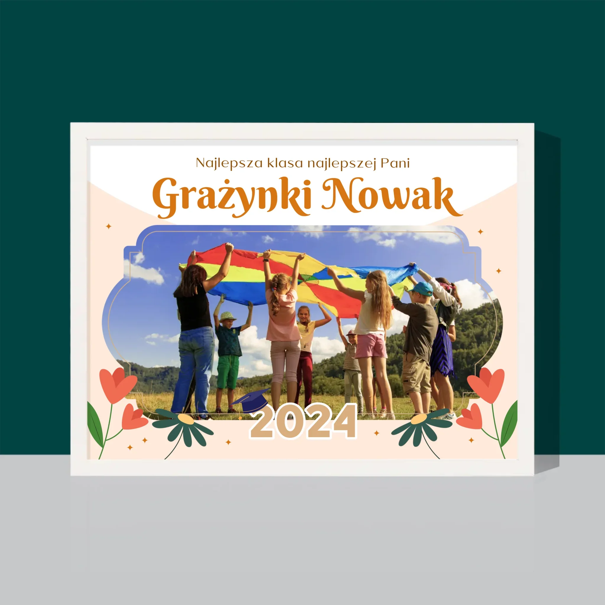 Zdjęcie i Podpis: Najlepsza Klasa - Wydruk Obramowany 30x40 - Image 4