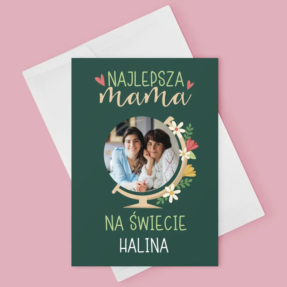 Zdjęcie i Podpis: Najlepsza Mama Świat - Kartka z Życzeniami - Image 3