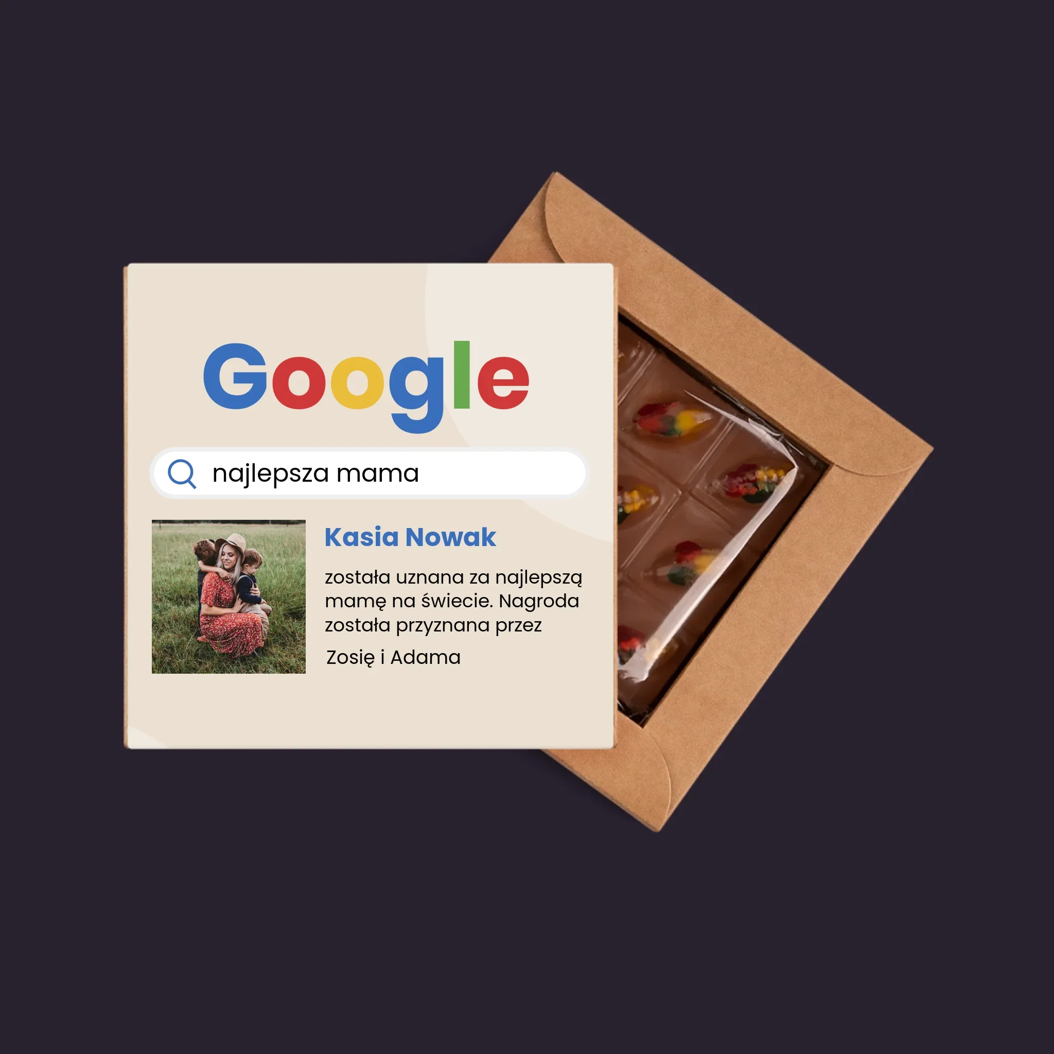 Zdjęcie I Podpis: Najlepsza Mama Wynik Google - Dubajska Czekolada