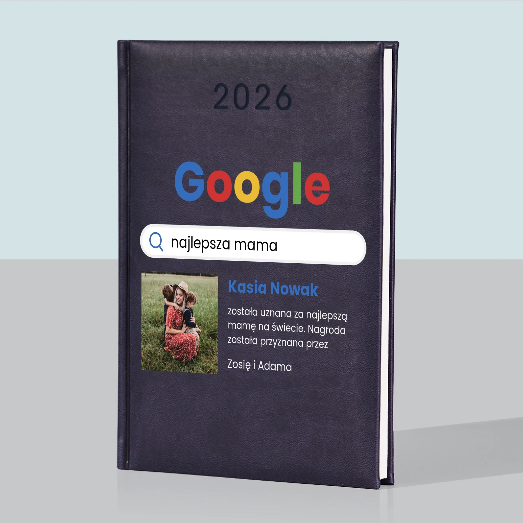 Zdjęcie i Podpis: Najlepsza Mama Wynik Google - Kalendarz Książkowy
