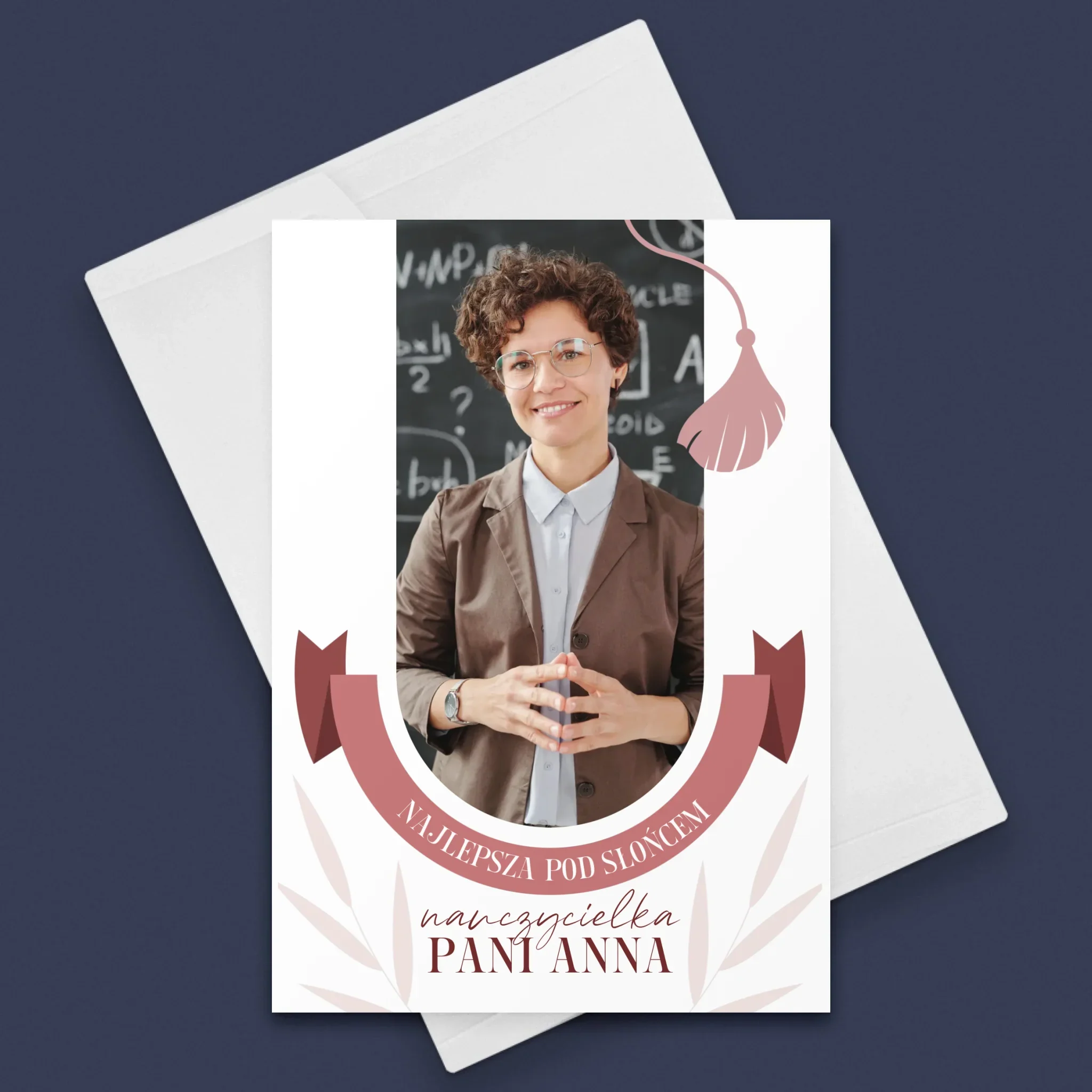 Zdjęcie i Podpis: Najlepsza Nauczycielka Pod Słońcem - Kartka z Życzeniami - Image 3