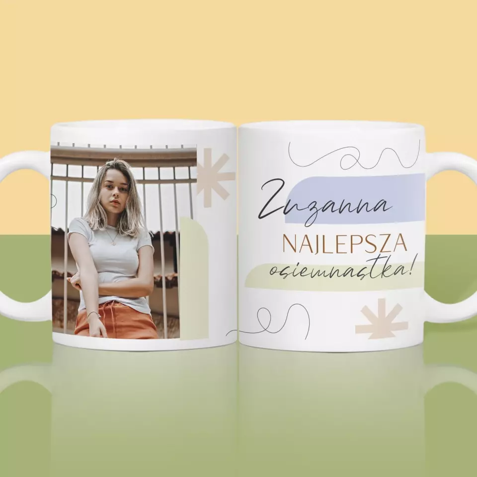Zdjęcie i Podpis: Najlepsza Osiemnastka - Kubek z Nadrukiem - Image 2