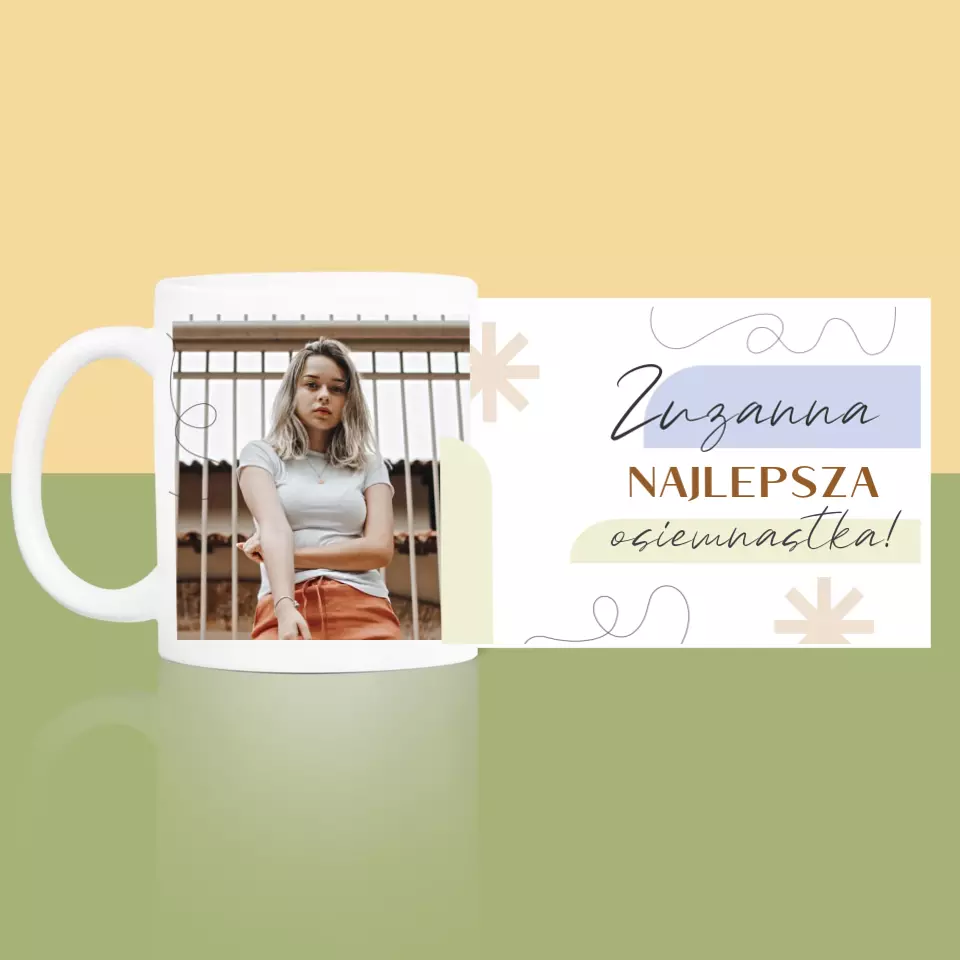 Zdjęcie i Podpis: Najlepsza Osiemnastka - Kubek z Nadrukiem - Image 4