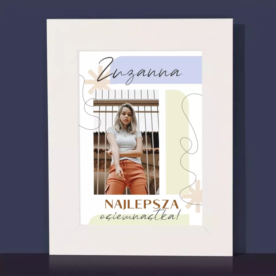 Zdjęcie i Podpis: Najlepsza Osiemnastka - Ramka Na Zdjęcie - Image 2