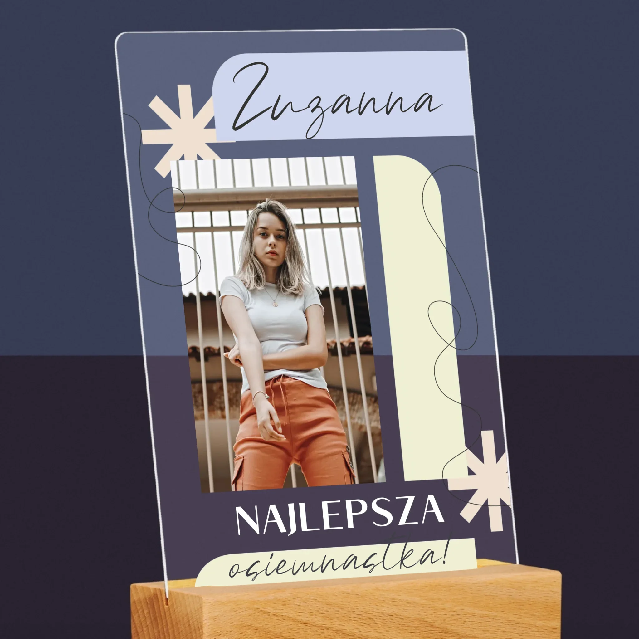 Zdjęcie i Podpis: Najlepsza Osiemnastka - Wydruk Na Szkle Akrylowym - Image 6