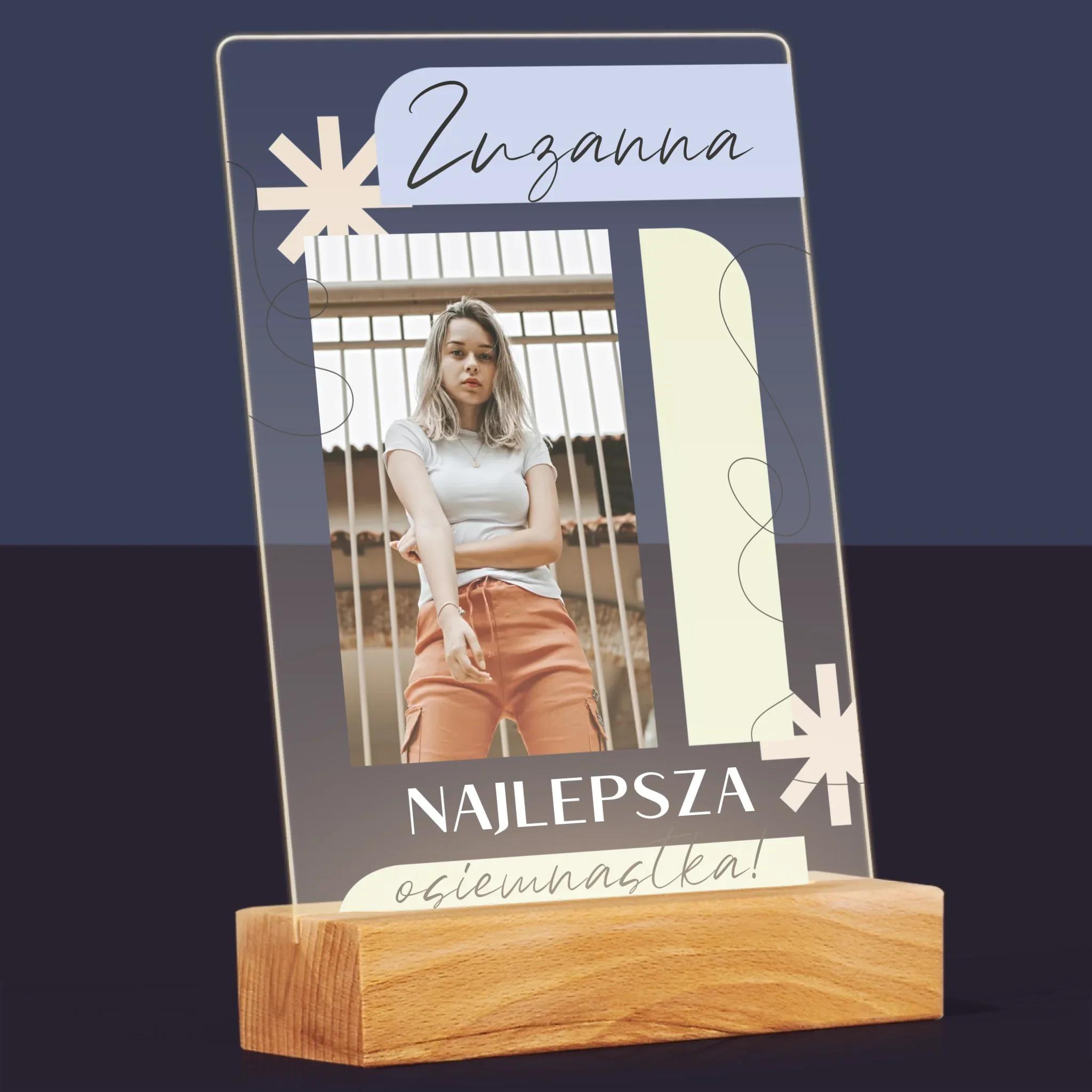 Zdjęcie i Podpis: Najlepsza Osiemnastka - Wydruk Na Szkle Akrylowym - Image 8