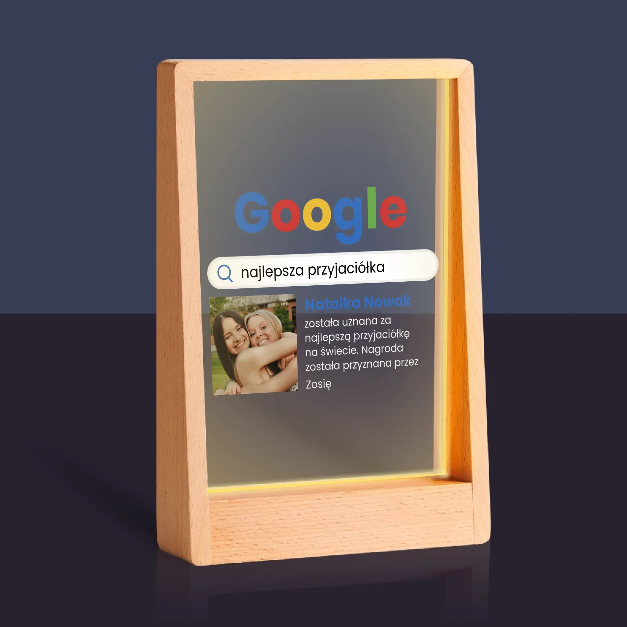 Zdjęcie I Podpis: Najlepsza Przyjaciółka Wynik Google - Wydruk Na Szkle Akrylowym - Image 9