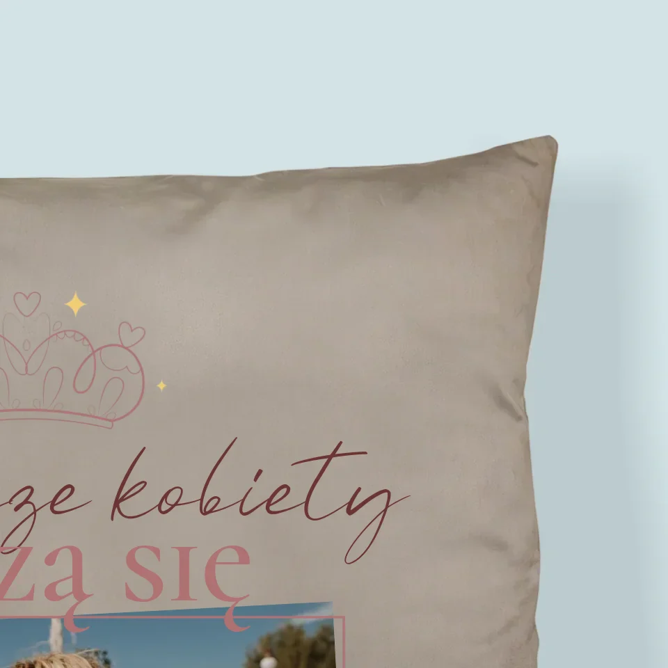 Zdjęcie i Podpis: Najlepsze Kobiety - Poduszka z Nadrukiem - Image 2