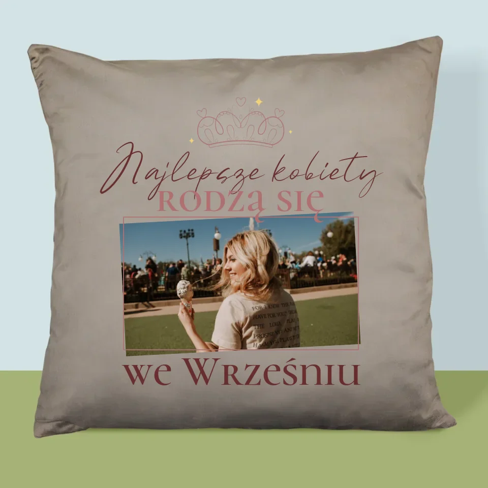 Zdjęcie i Podpis: Najlepsze Kobiety - Poduszka z Nadrukiem - Image 3