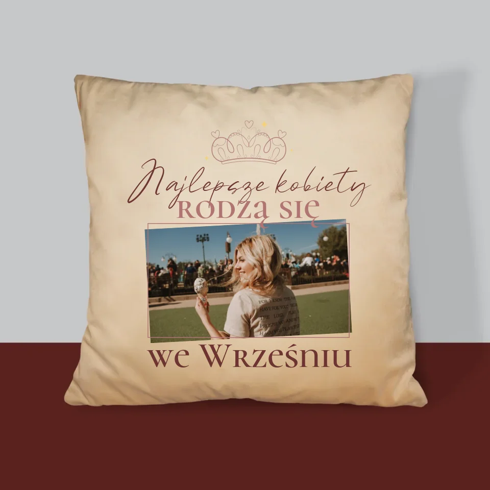Zdjęcie i Podpis: Najlepsze Kobiety - Poduszka z Nadrukiem - Image 4