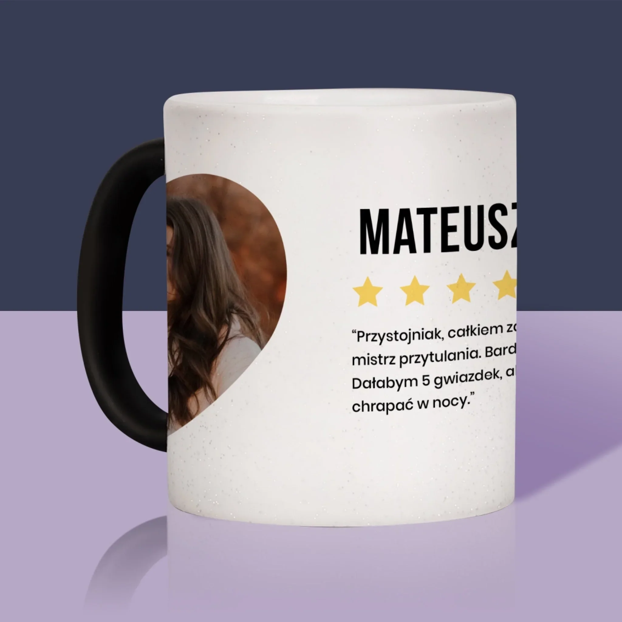 Zdjęcie I Podpis: Najlepszy Chłopak Polecam - Kubek z Nadrukiem - Image 17