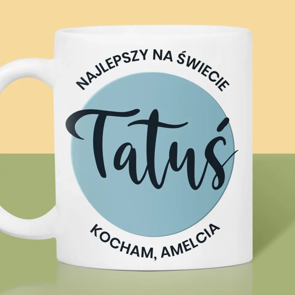 Zdjęcie i Podpis: Najlepszy Na Świecie Tatuś - Kubek z Nadrukiem - Image 2