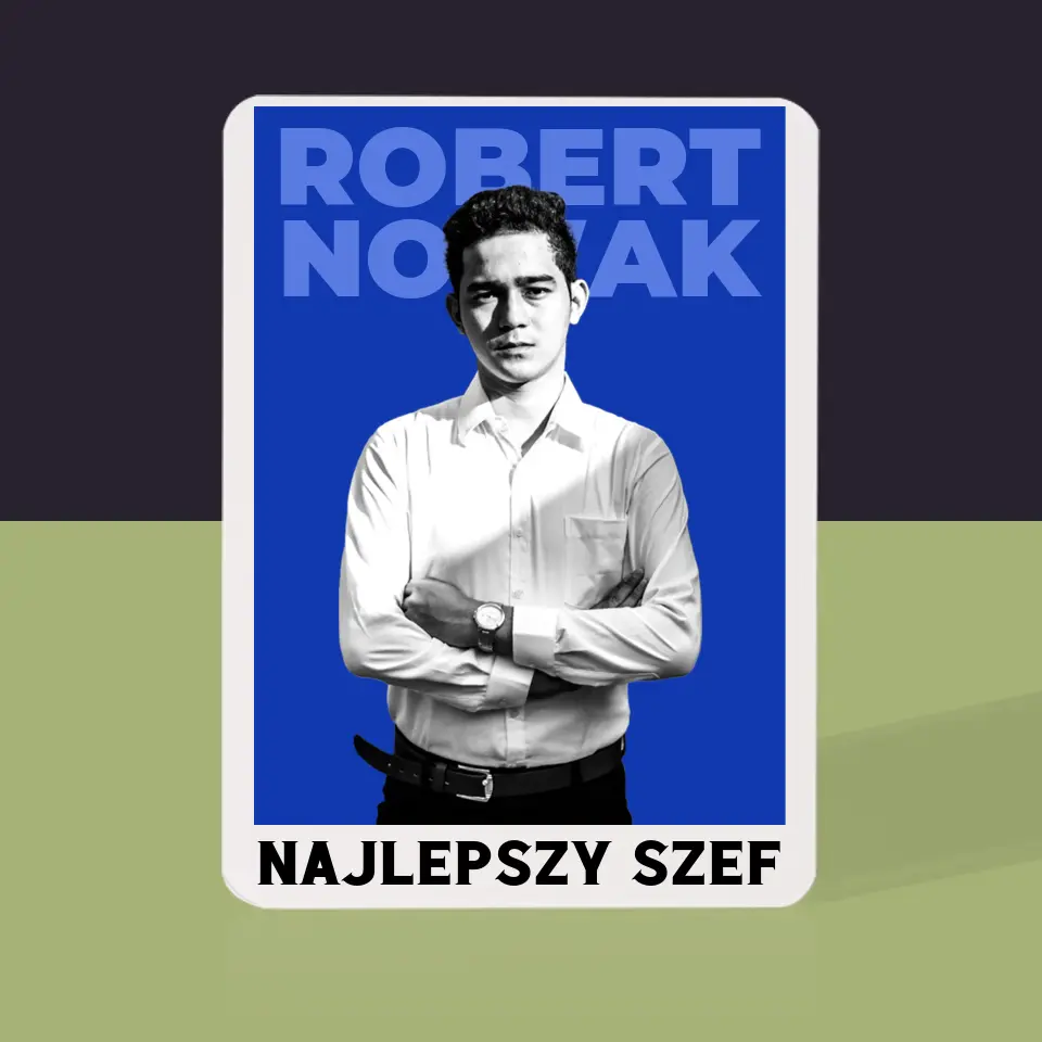 Zdjęcie i Podpis: Najlepszy Szef - Karty Do Gry - Image 5